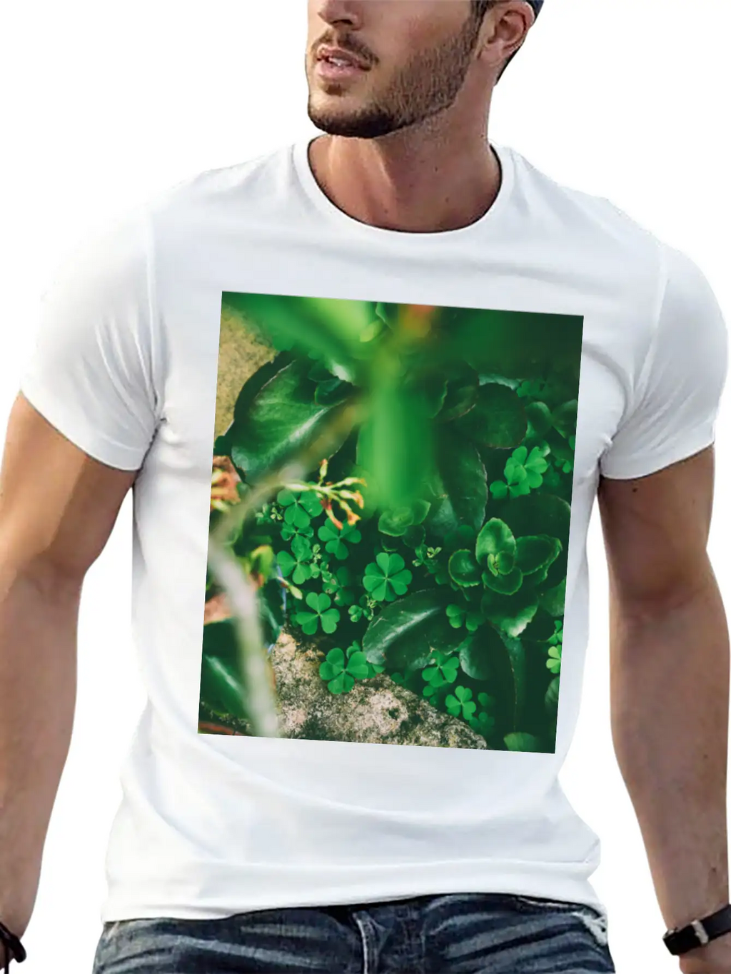 Four Leaf Clover Basic Graphic T-Shirt – Daily Comfort In Soft Cotton