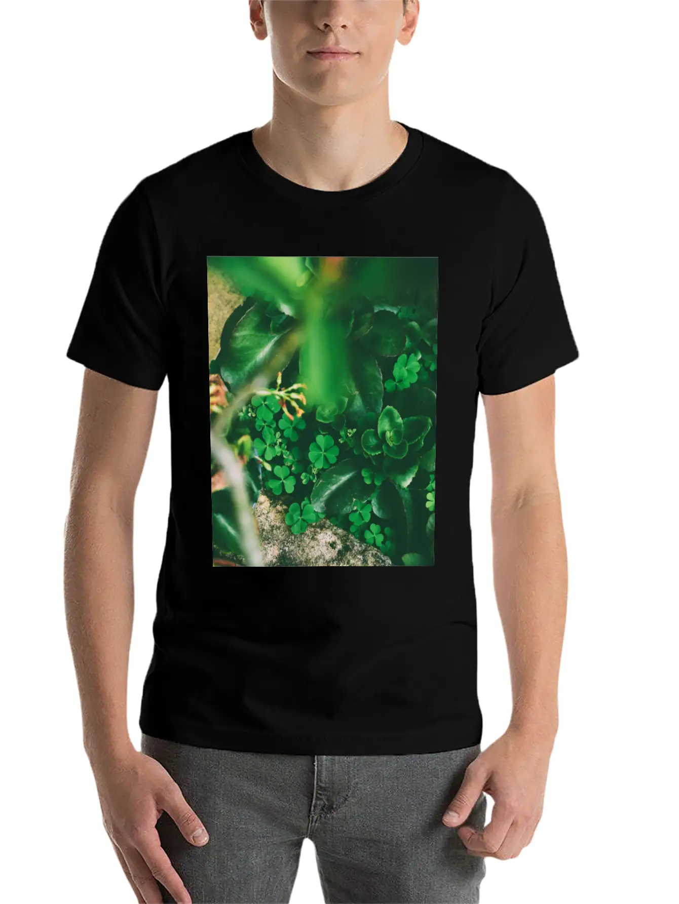 Four Leaf Clover Basic Graphic T-Shirt – Daily Comfort In Soft Cotton