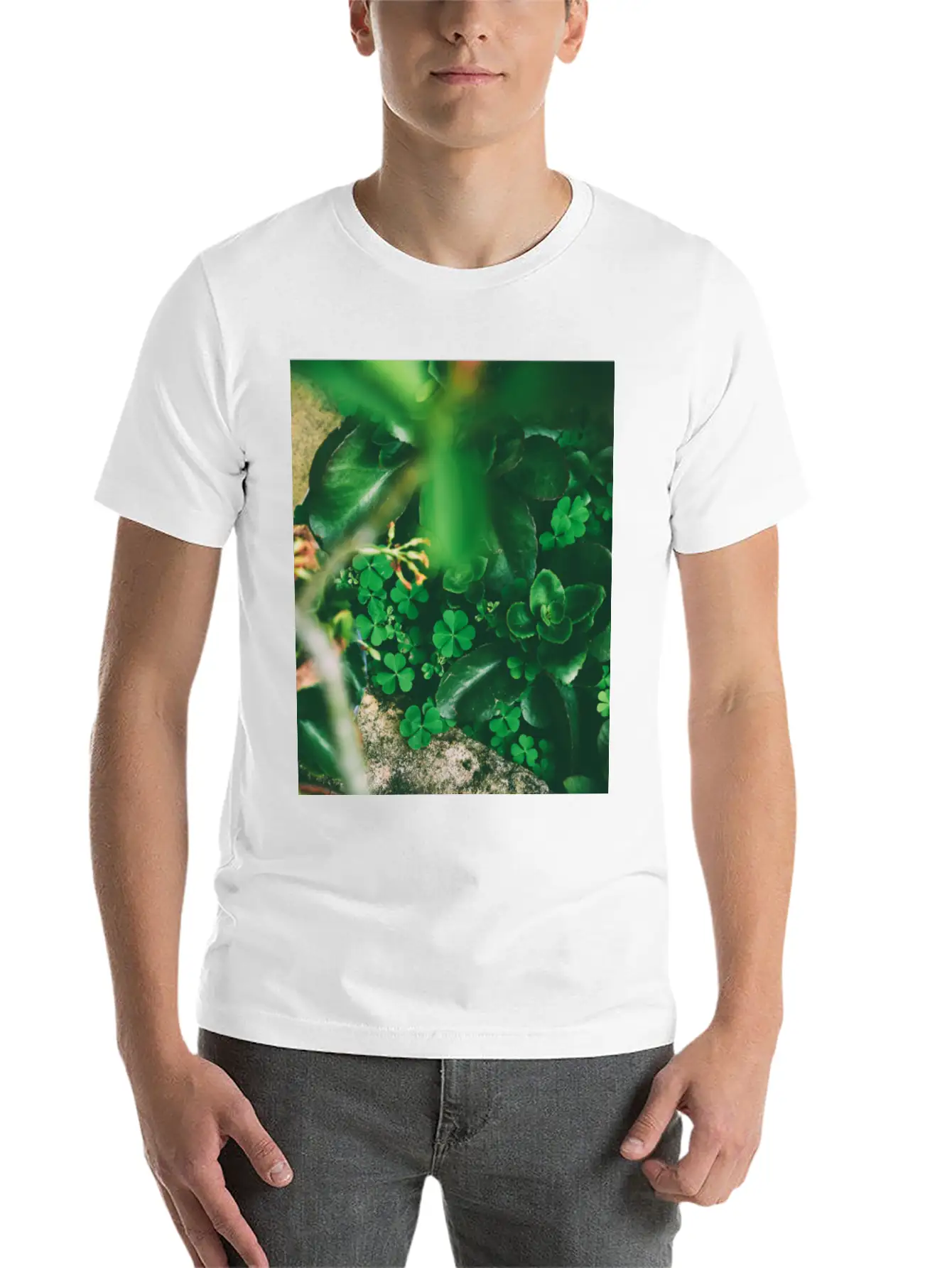 Four Leaf Clover Basic Graphic T-Shirt – Daily Comfort In Soft Cotton
