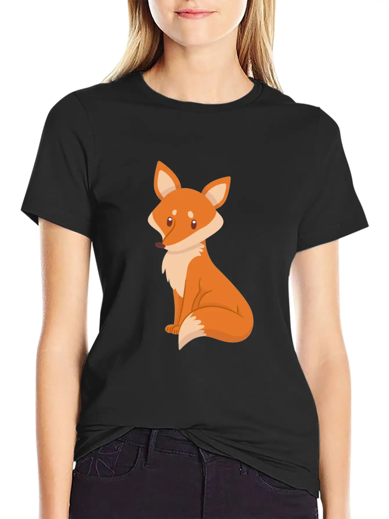 Fox Breathable Soft Cotton T-Shirt – Timeless Casual Look