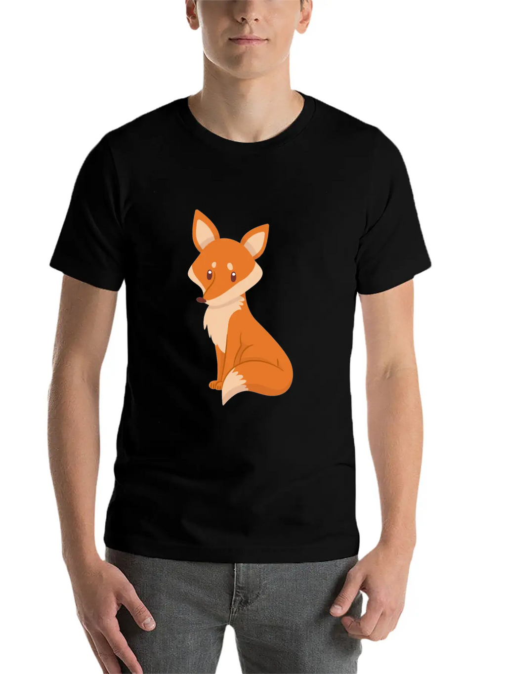 Fox Breathable Soft Cotton T-Shirt – Timeless Casual Look