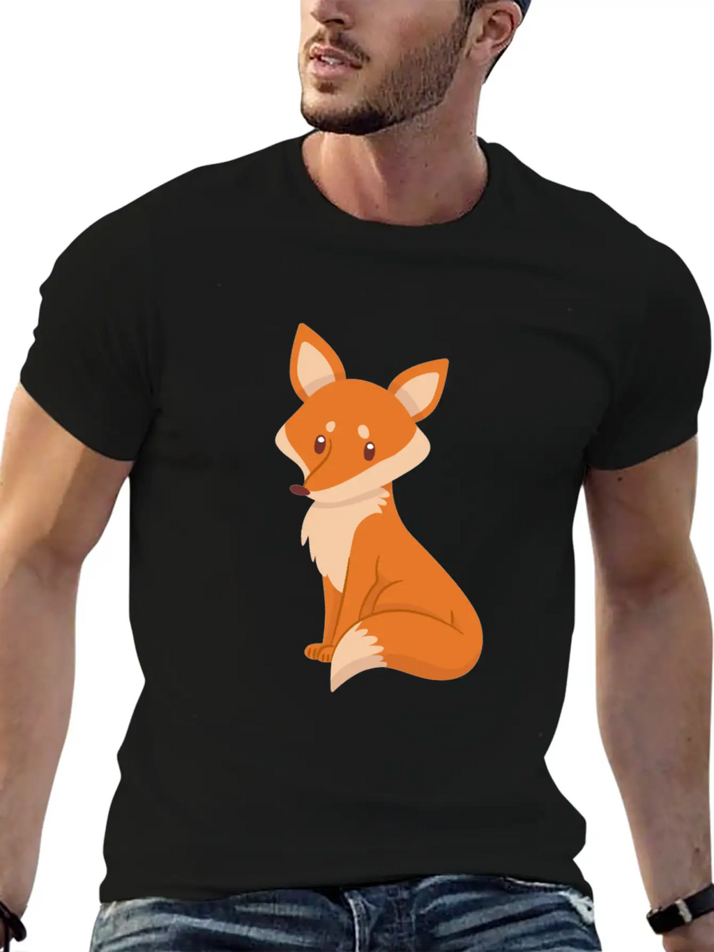 Fox Breathable Soft Cotton T-Shirt – Timeless Casual Look
