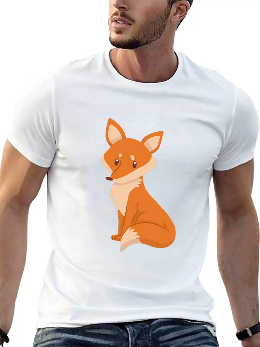 Fox Breathable Soft Cotton T-Shirt – Timeless Casual Look