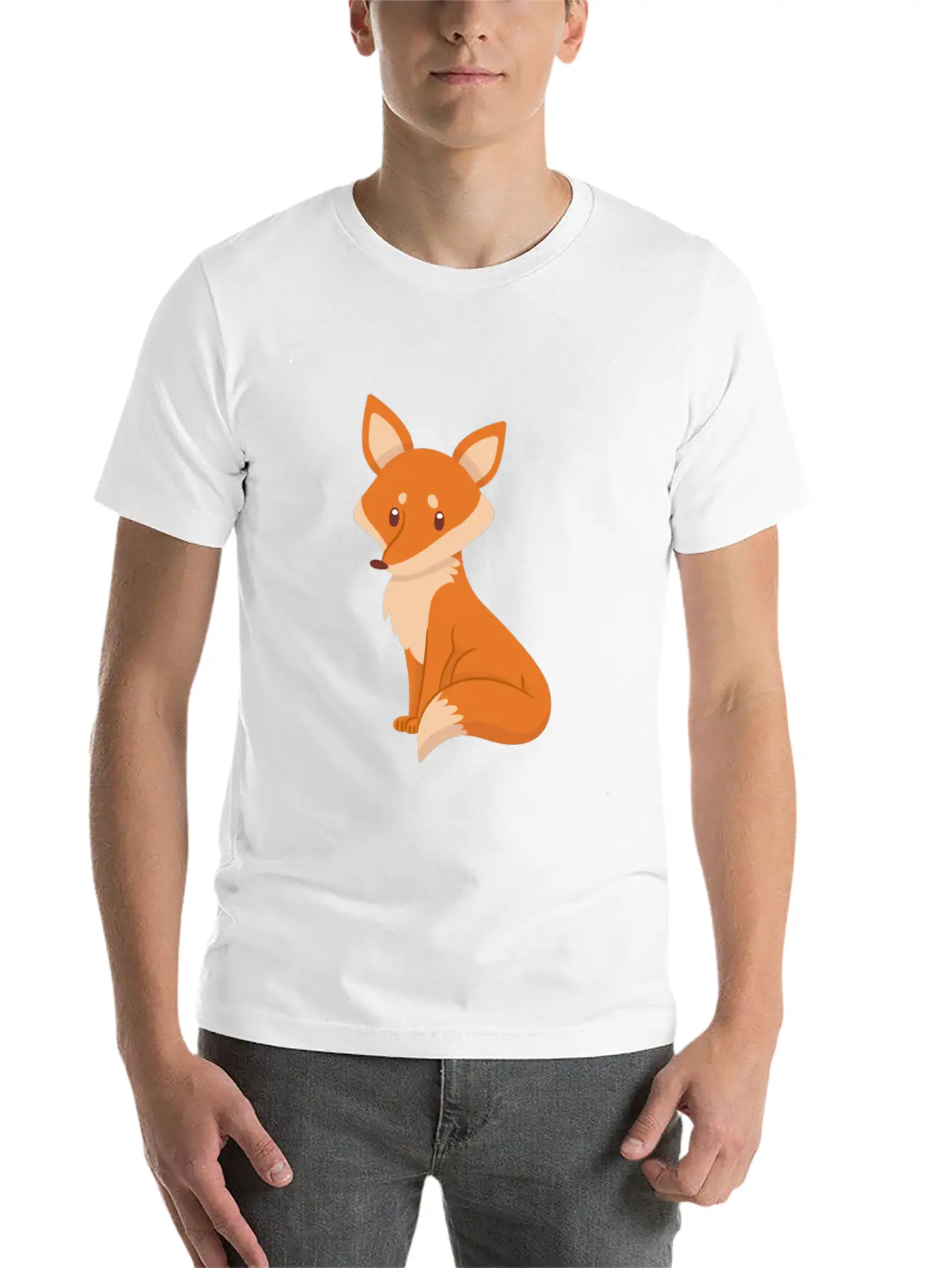 Fox Breathable Soft Cotton T-Shirt – Timeless Casual Look