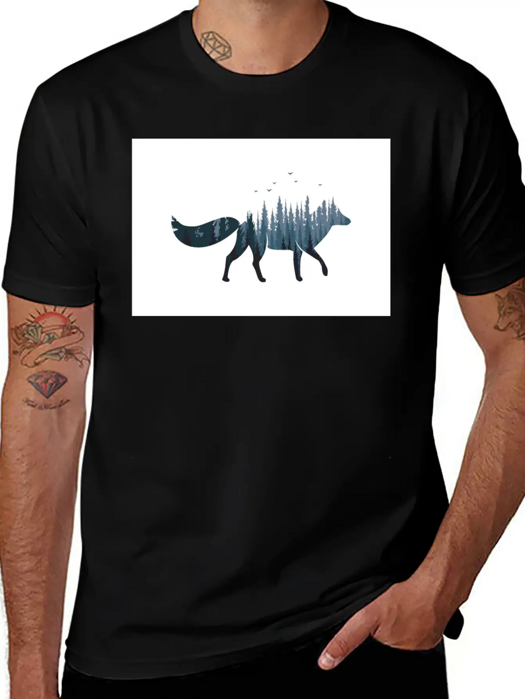 Fox Forest Basic Graphic T-Shirt – Daily Comfort In Soft Cotton
