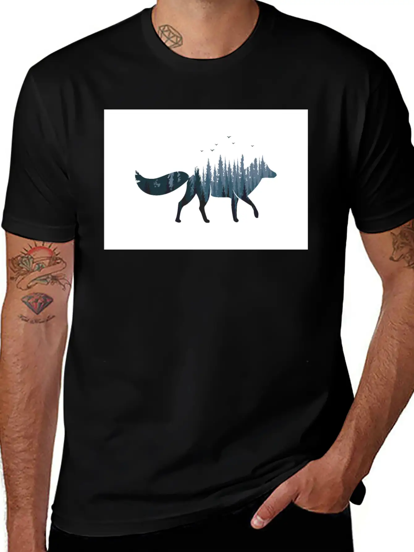Fox Forest Basic Graphic T-Shirt – Daily Comfort In Soft Cotton