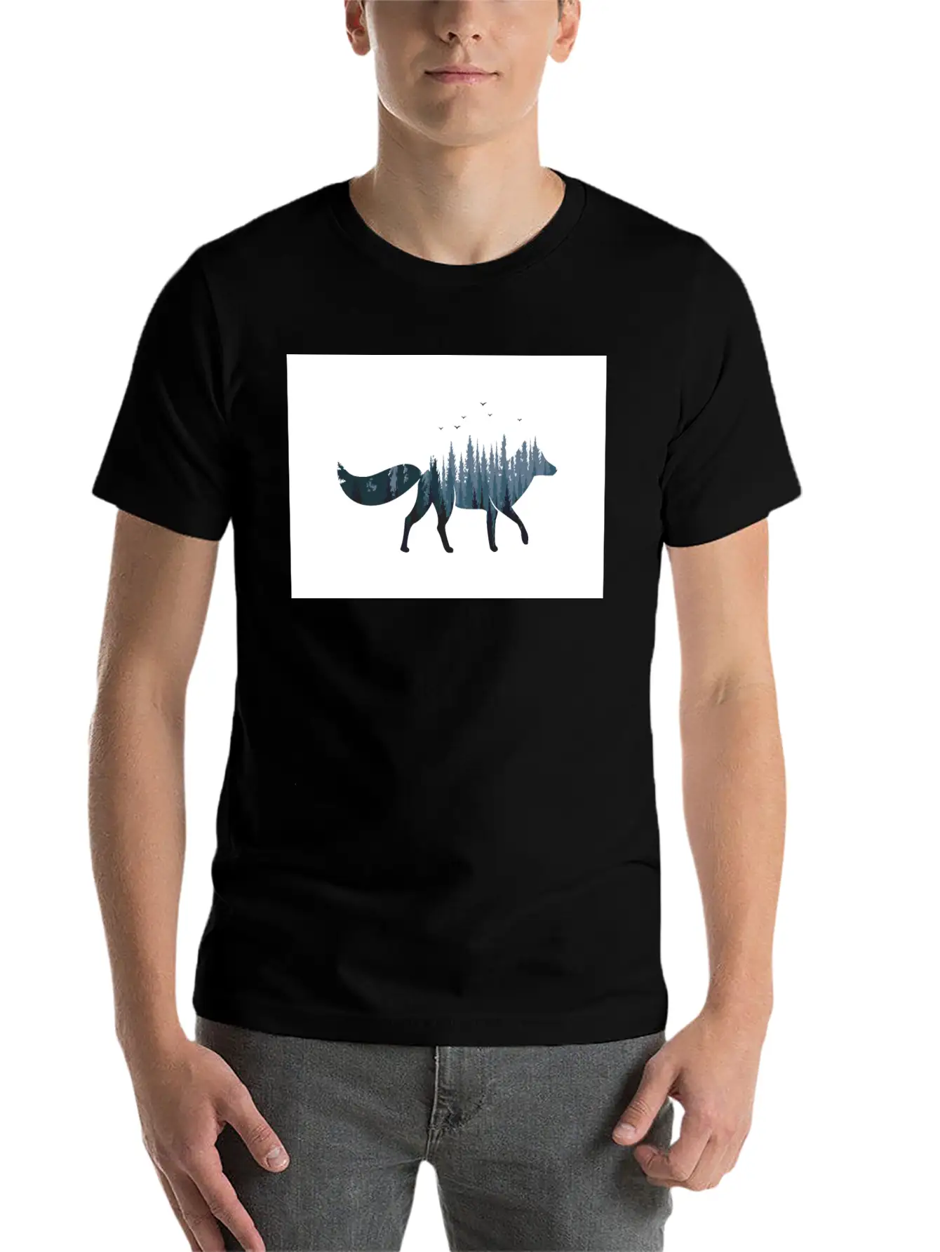 Fox Forest Basic Graphic T-Shirt – Daily Comfort In Soft Cotton