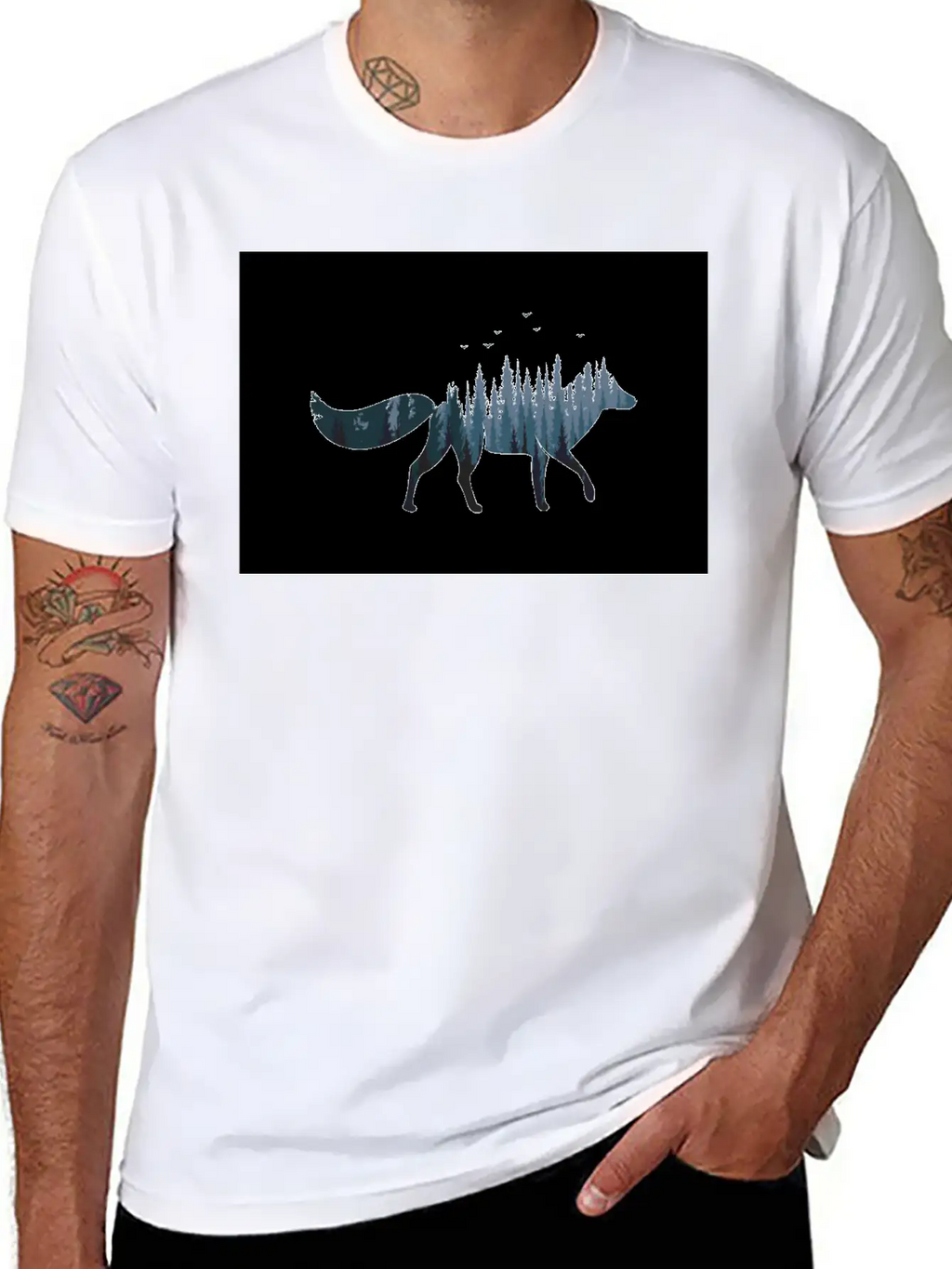 Fox Forest Basic Graphic T-Shirt – Daily Comfort In Soft Cotton
