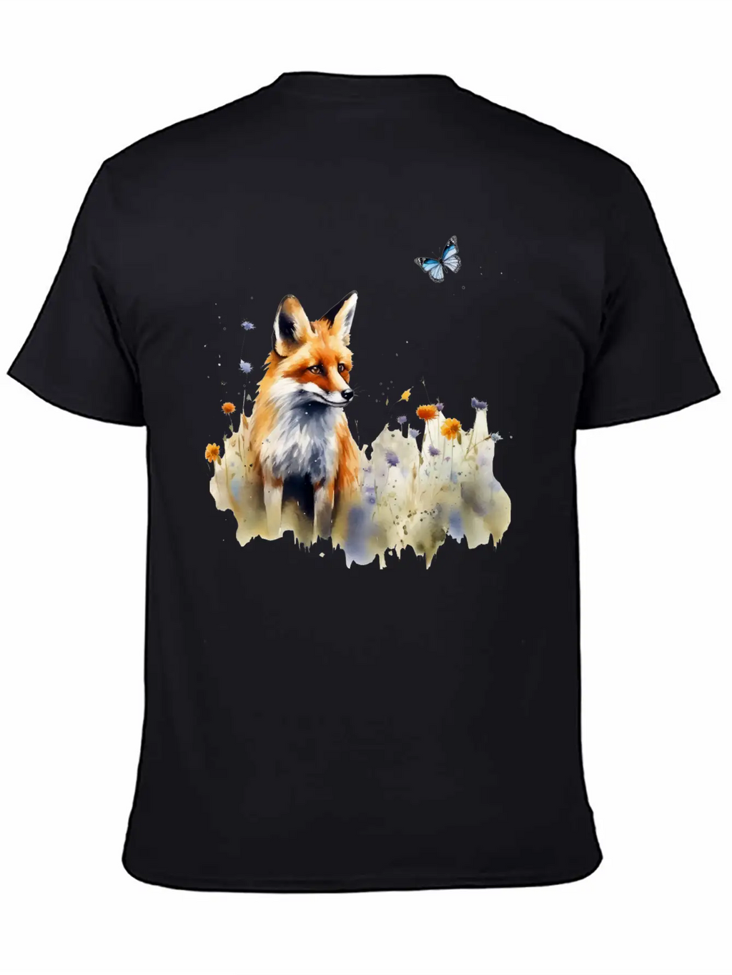 Fox In A Meadow Timeless Short Sleeve Tee – Comfy And Minimalist Design