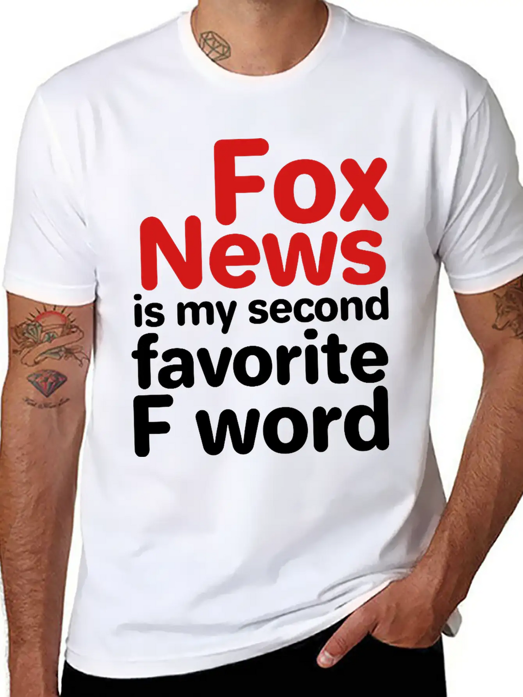 Fox News Is My Second Favorite F Word Breathable Graphic T-Shirt – Perfect For Casual Days