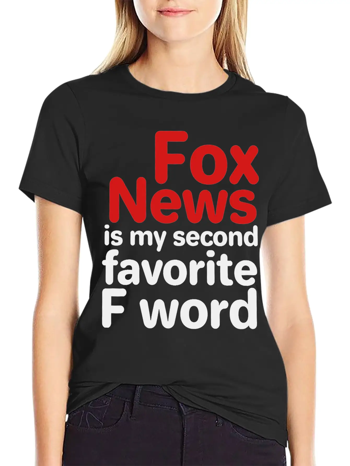 Fox News Is My Second Favorite F Word Breathable Graphic T-Shirt – Perfect For Casual Days