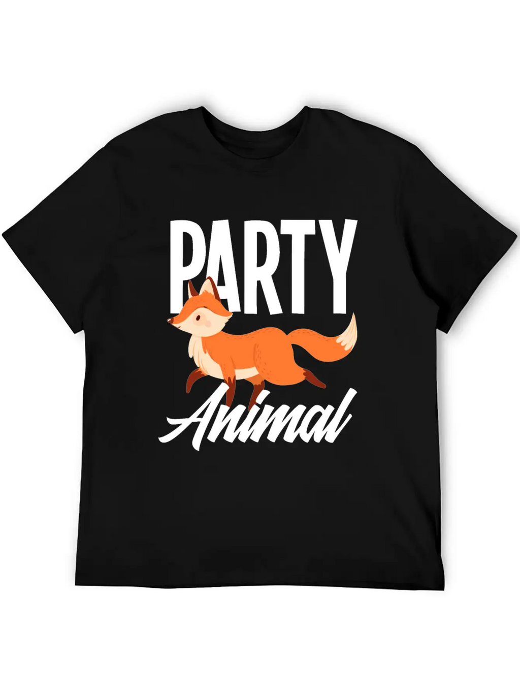 Fox Party Animal Fox Gift Essential Cotton Tee For Daily Outfits – Unisex Style