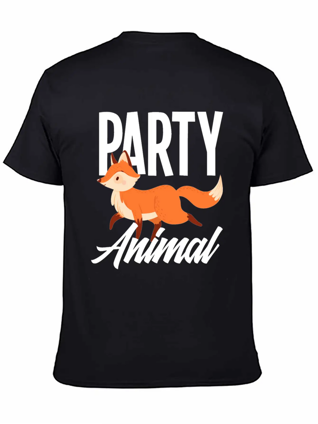 Fox Party Animal Fox Gift Essential Cotton Tee For Daily Outfits – Unisex Style