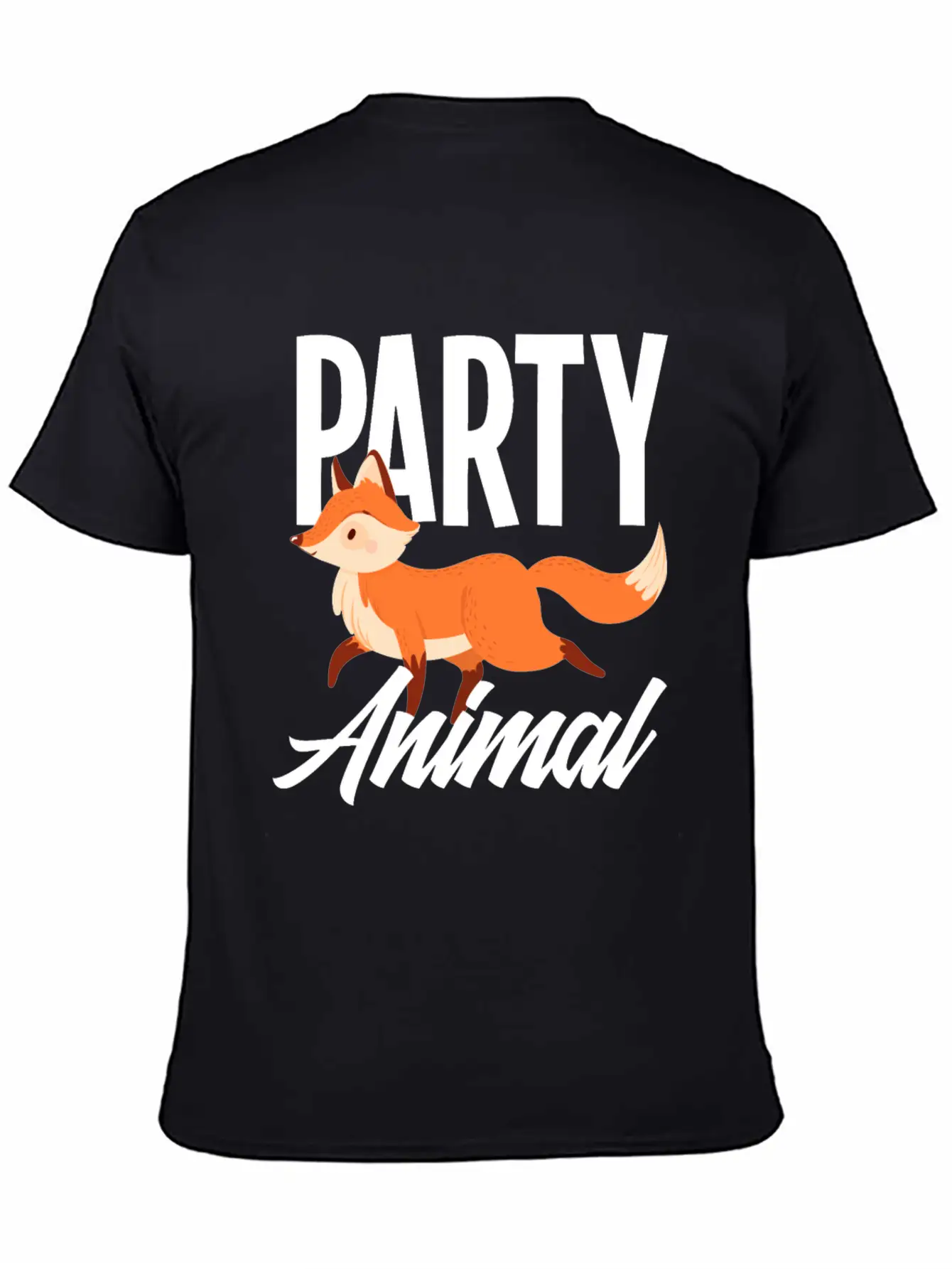 Fox Party Animal Fox Gift Essential Cotton Tee For Daily Outfits – Unisex Style
