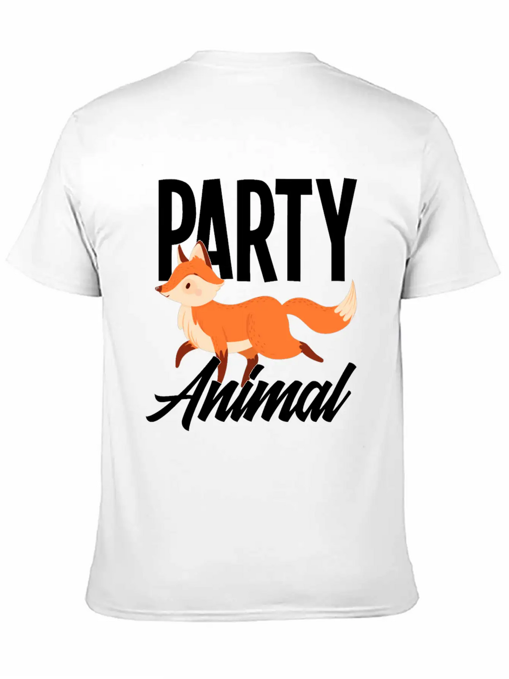 Fox Party Animal Fox Gift Essential Cotton Tee For Daily Outfits – Unisex Style