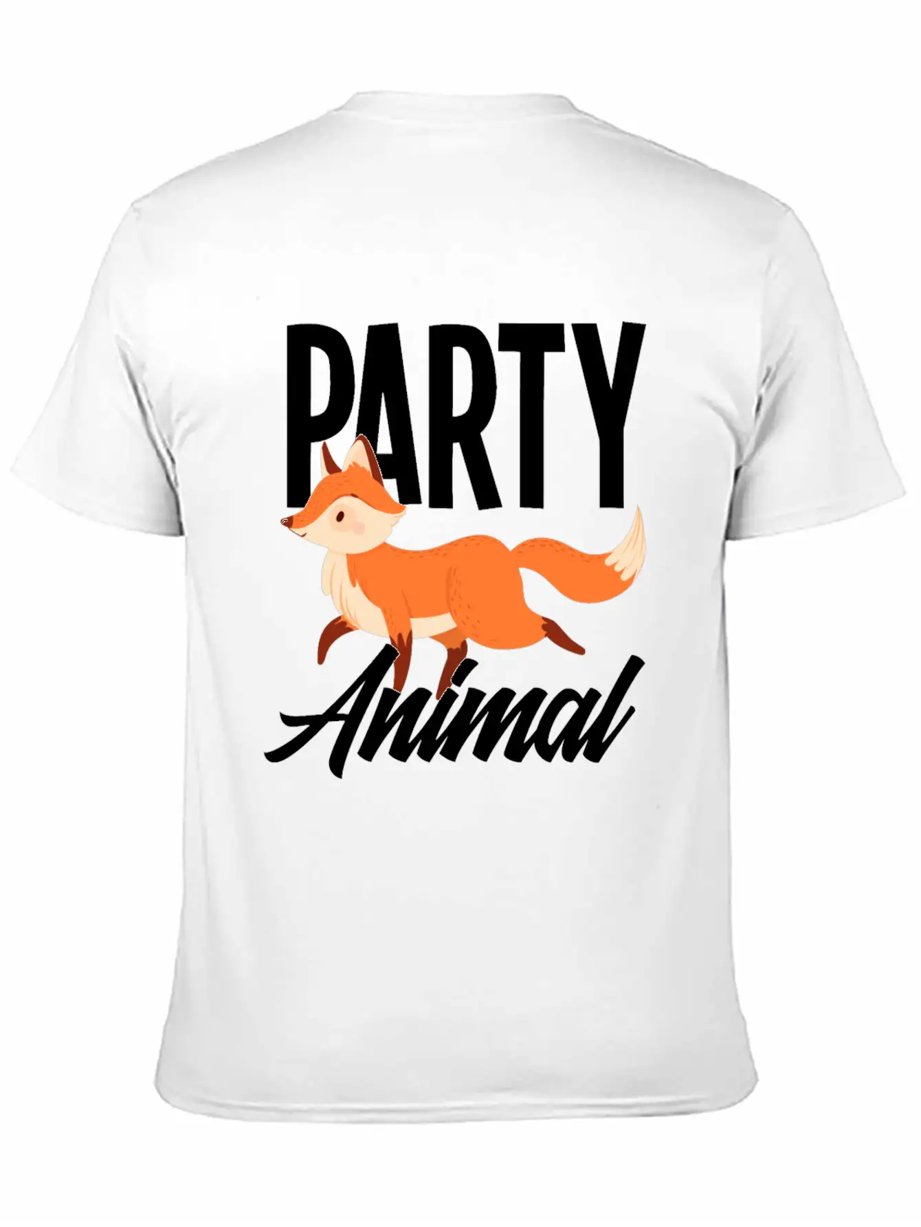Fox Party Animal Fox Gift Essential Cotton Tee For Daily Outfits – Unisex Style