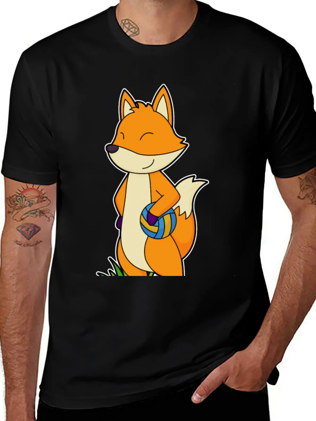 Fox Volleyball Sports Basic Graphic T-Shirt – Daily Comfort In Soft Cotton