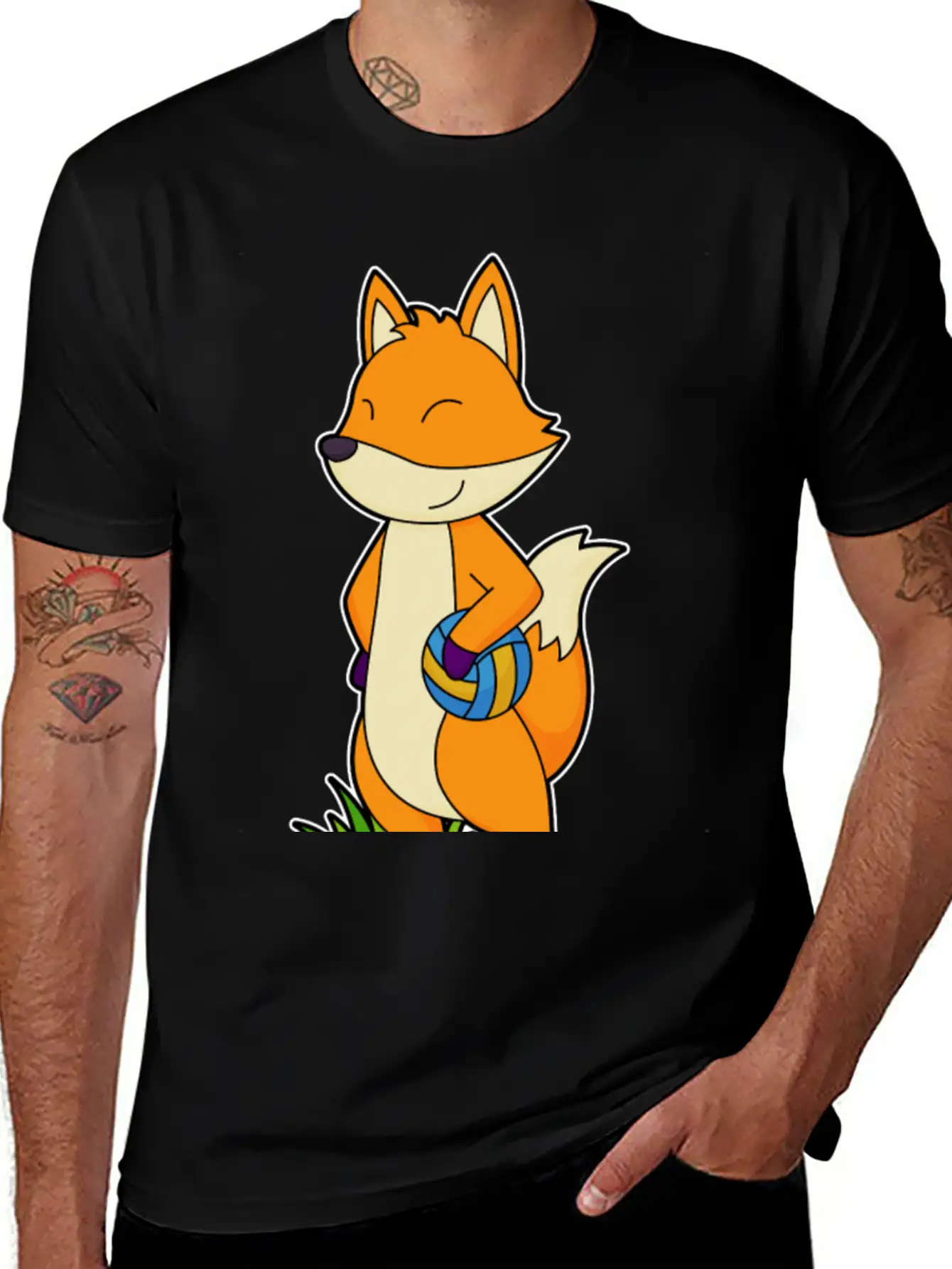 Fox Volleyball Sports Basic Graphic T-Shirt – Daily Comfort In Soft Cotton
