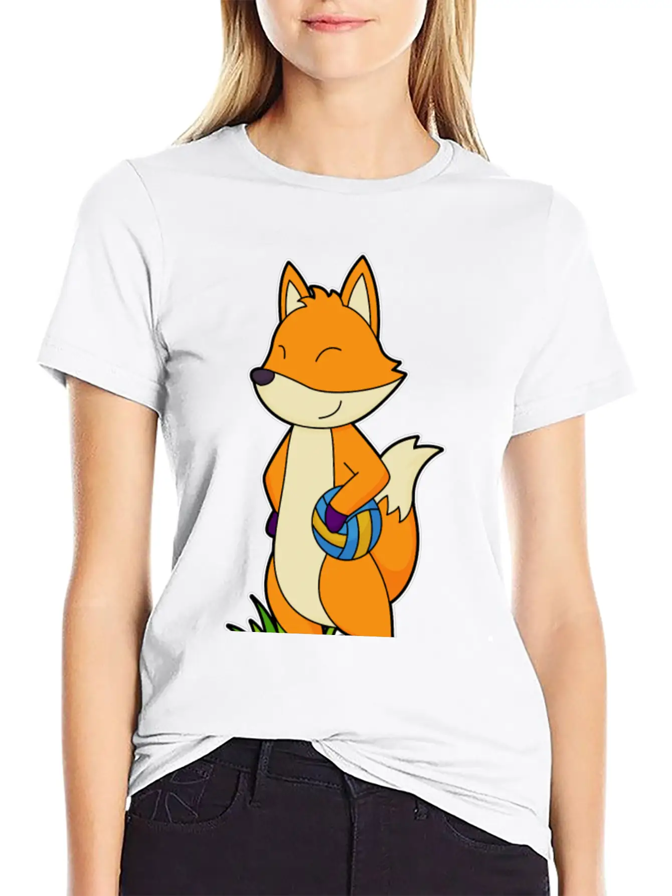 Fox Volleyball Sports Basic Graphic T-Shirt – Daily Comfort In Soft Cotton