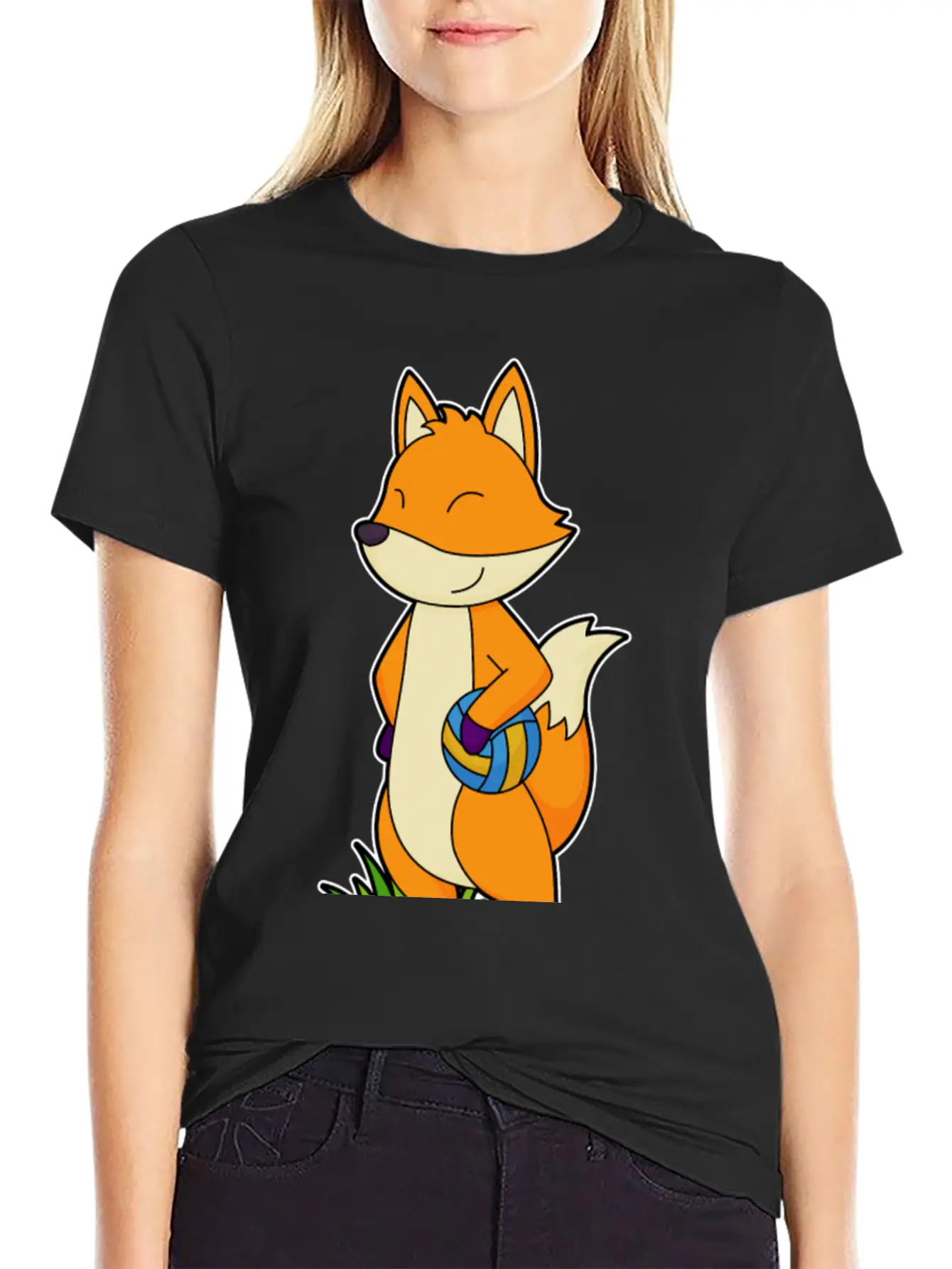 Fox Volleyball Sports Basic Graphic T-Shirt – Daily Comfort In Soft Cotton