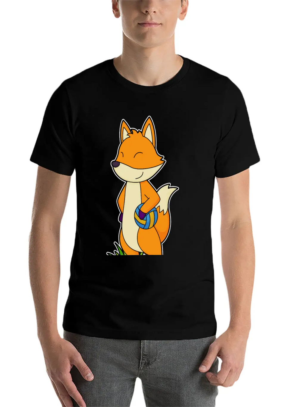 Fox Volleyball Sports Basic Graphic T-Shirt – Daily Comfort In Soft Cotton