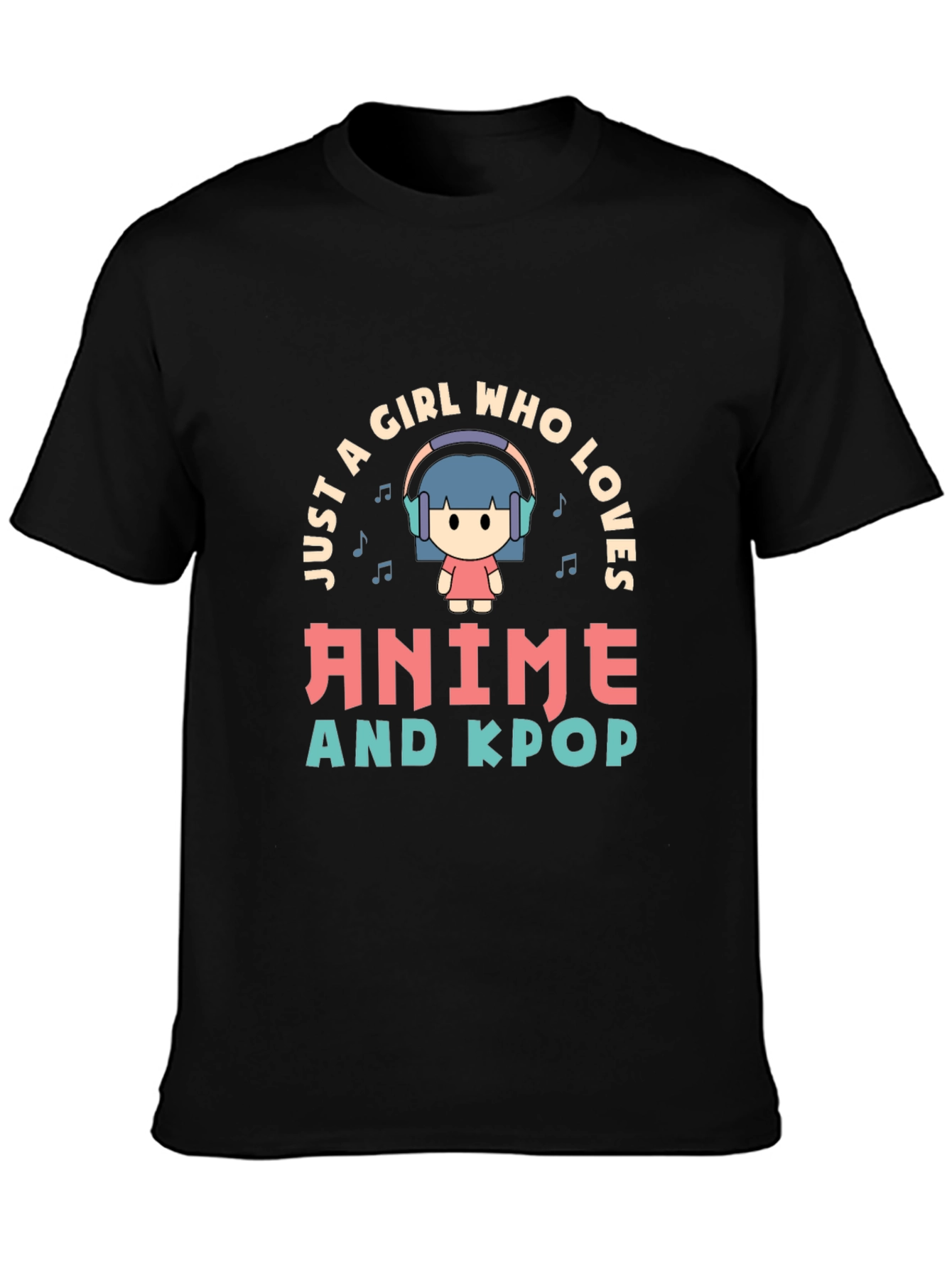 Anime & Kpop Lover T-Shirt - Cute Girl Design