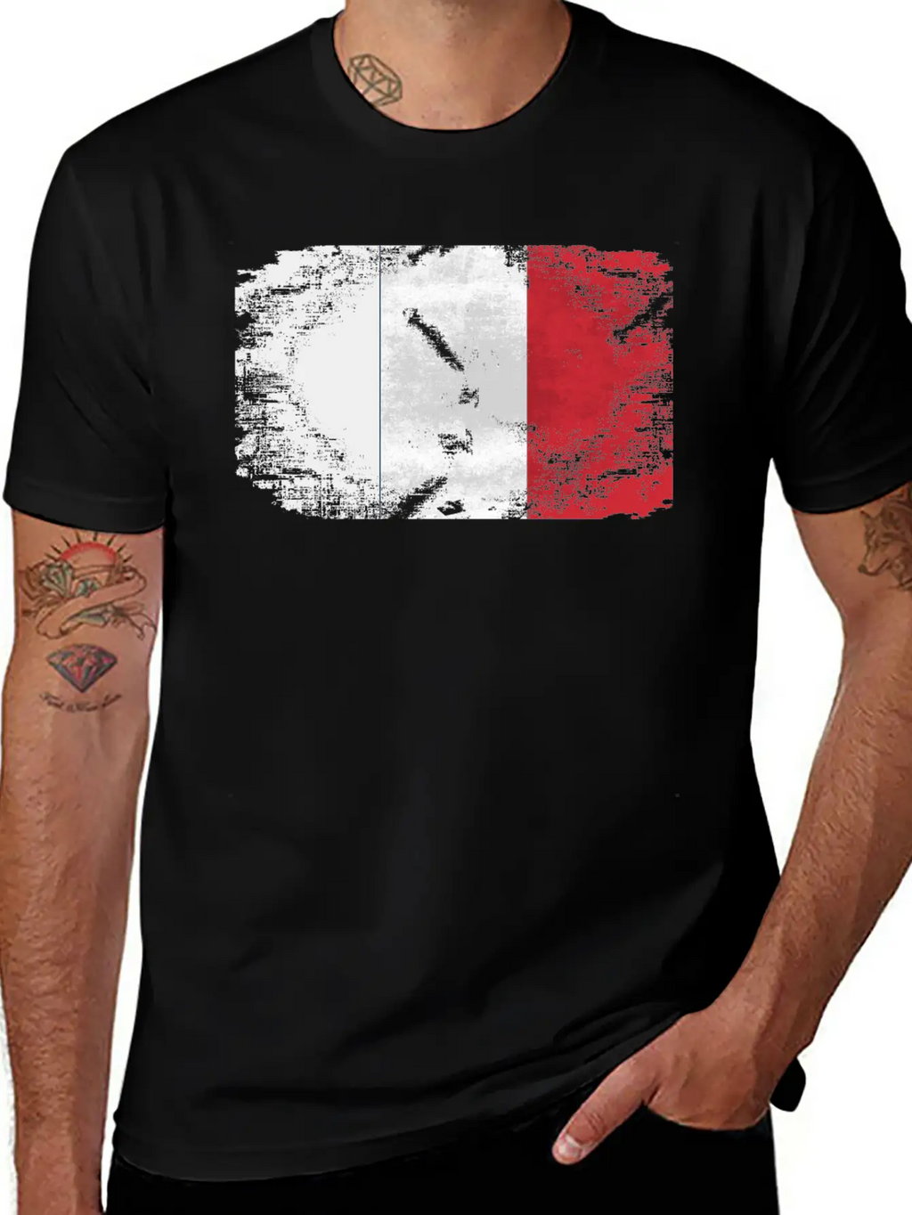 France Flag Relaxed Everyday Tee – Lightweight And Durable Cotton