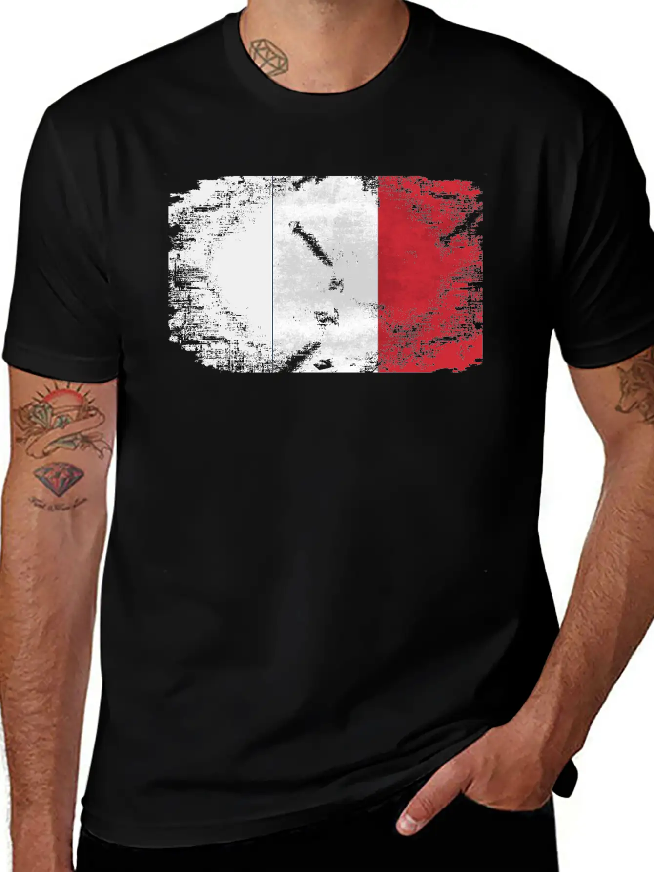 France Flag Relaxed Everyday Tee – Lightweight And Durable Cotton