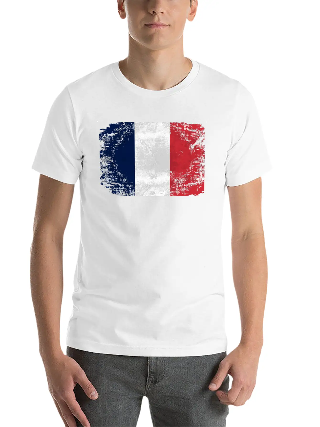 France Flag Relaxed Everyday Tee – Lightweight And Durable Cotton