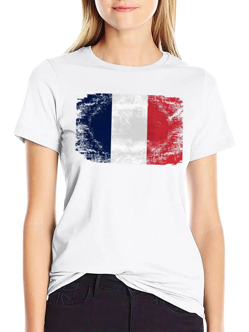 France Flag Relaxed Everyday Tee – Lightweight And Durable Cotton