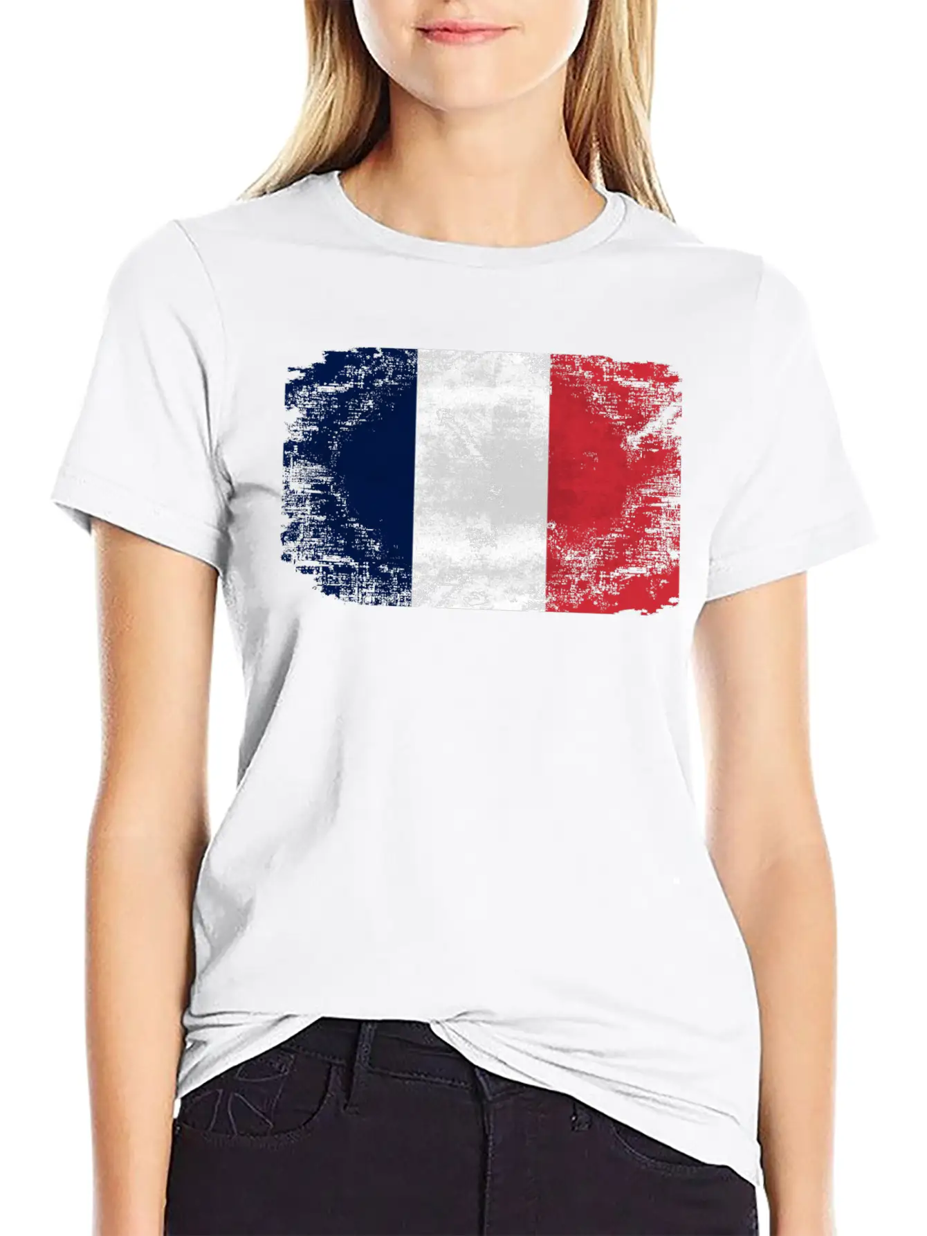 France Flag Relaxed Everyday Tee – Lightweight And Durable Cotton