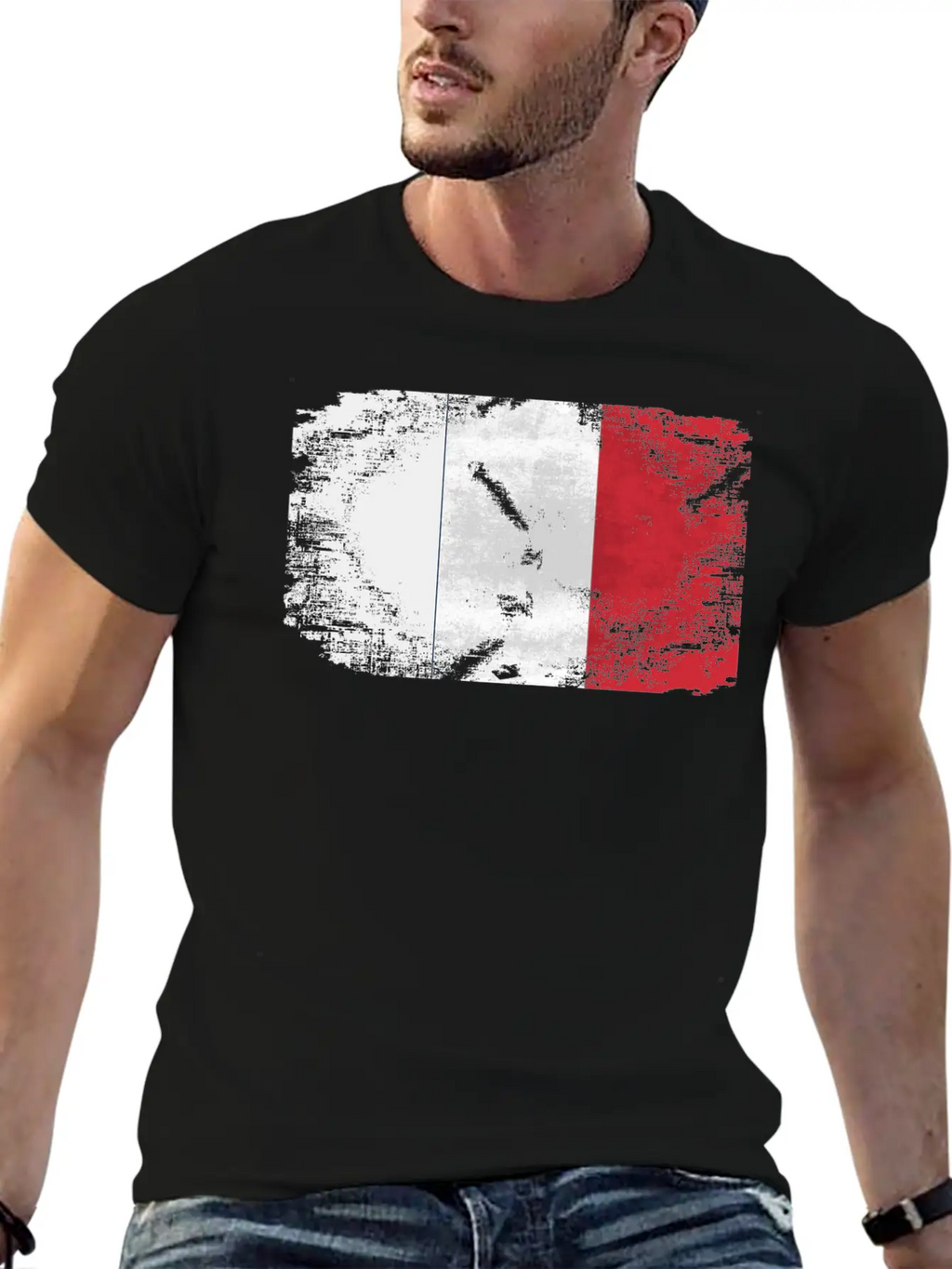 France Flag Relaxed Everyday Tee – Lightweight And Durable Cotton
