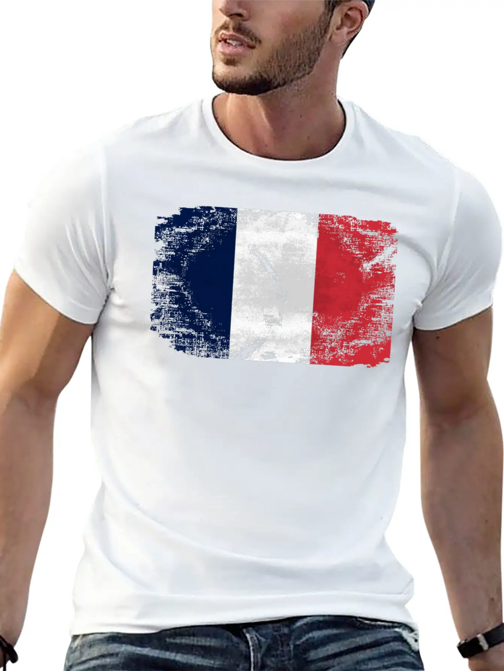 France Flag Relaxed Everyday Tee – Lightweight And Durable Cotton