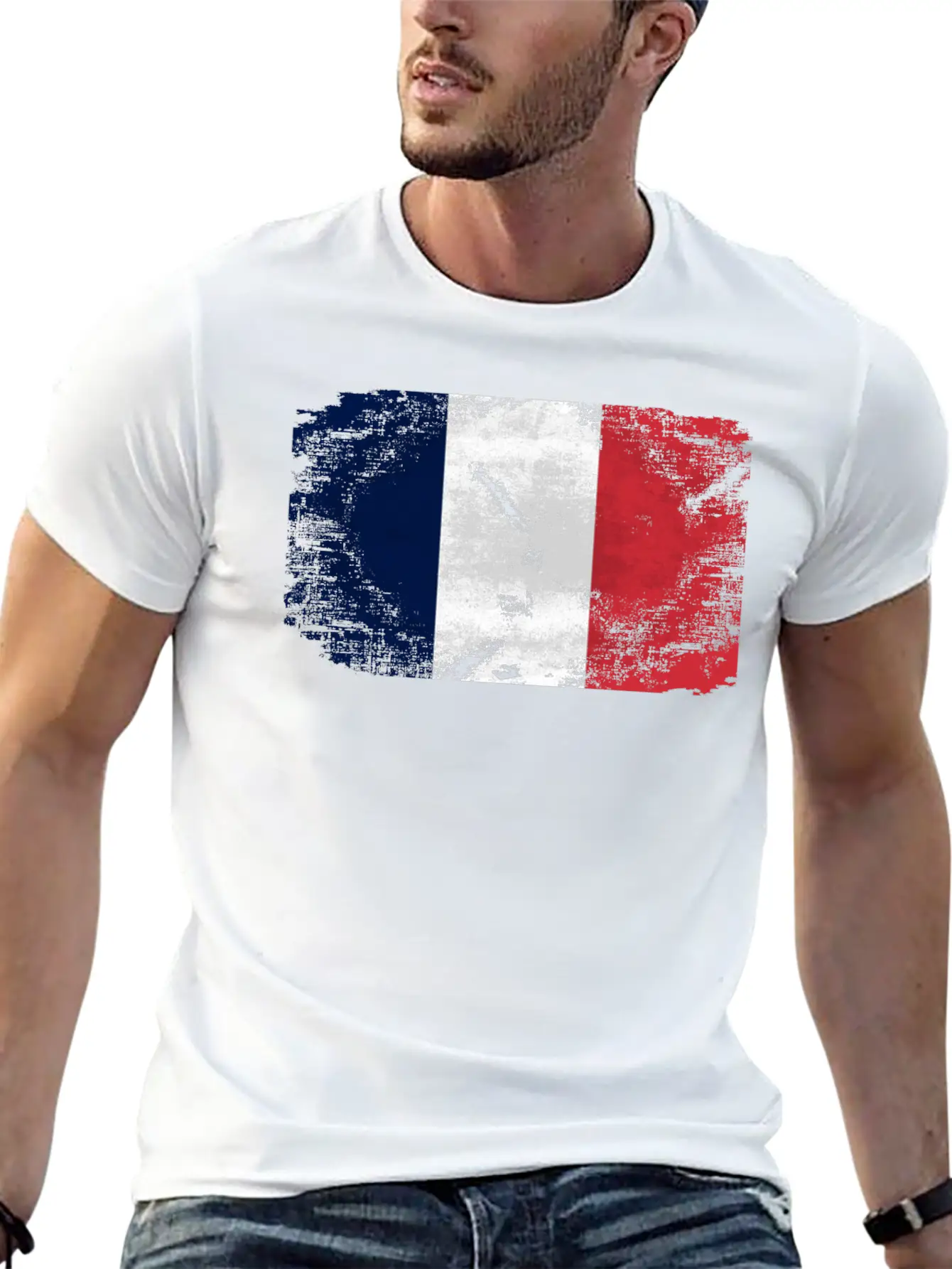 France Flag Relaxed Everyday Tee – Lightweight And Durable Cotton