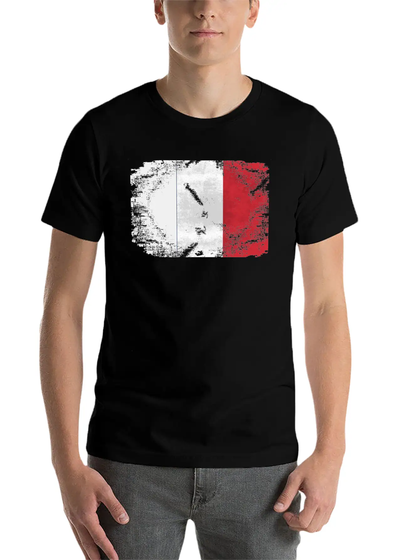 France Flag Relaxed Everyday Tee – Lightweight And Durable Cotton