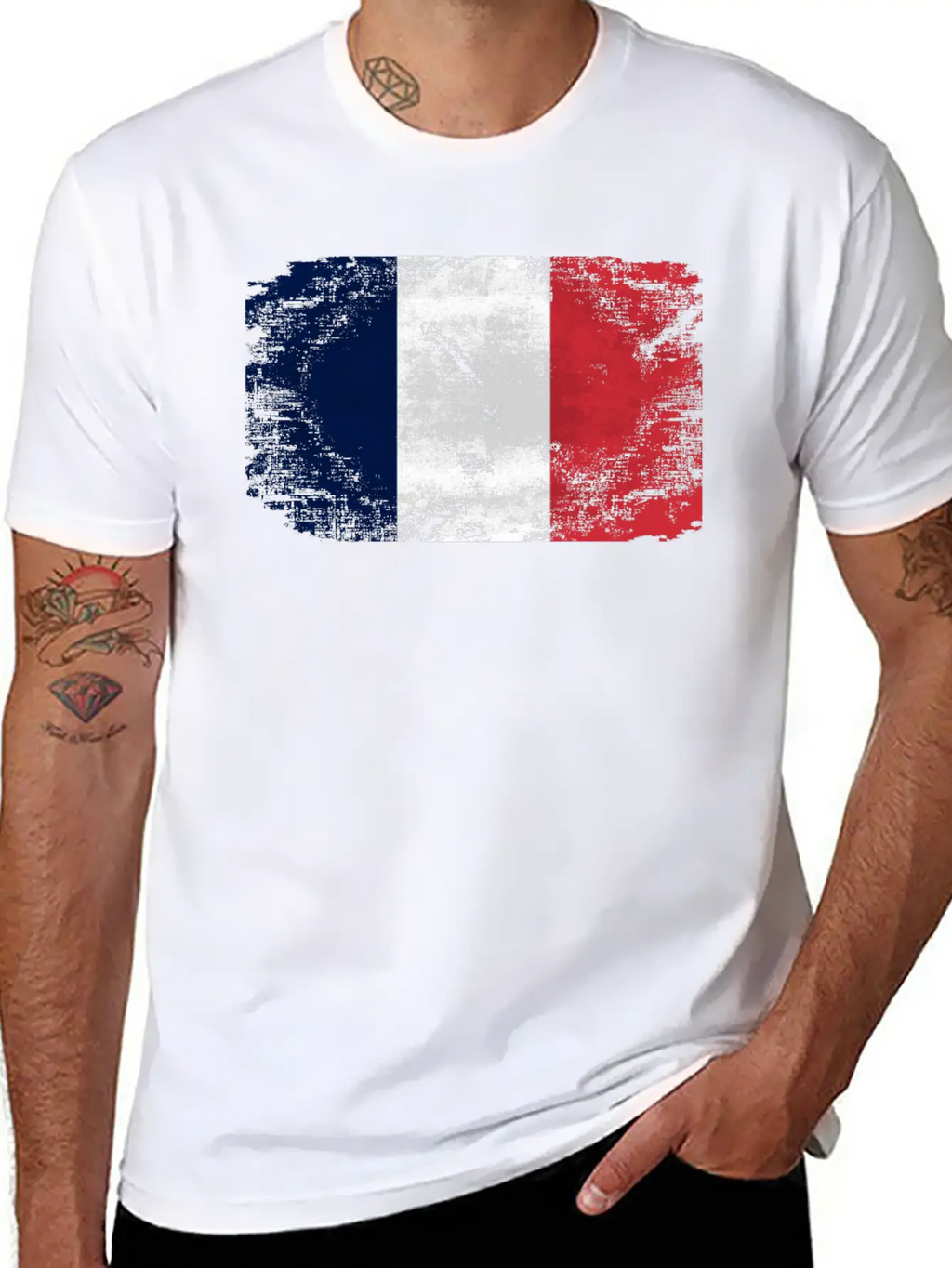 France Flag Relaxed Everyday Tee – Lightweight And Durable Cotton