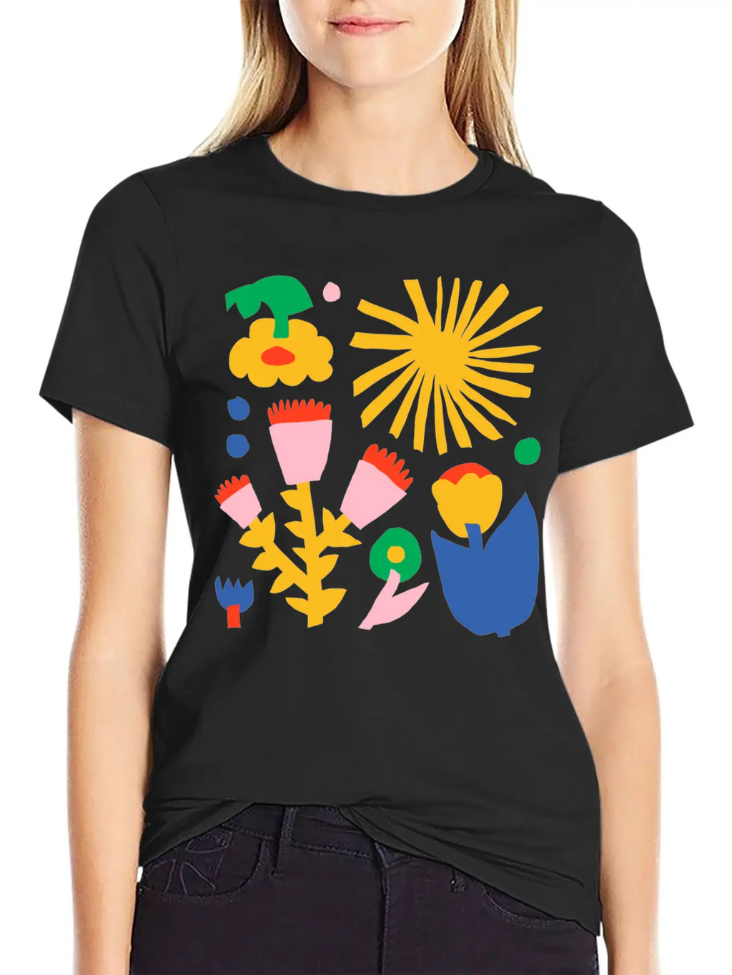 Fred Abstract Collage No1 Stylish Everyday T-Shirt – Unisex Basic Cotton Tee