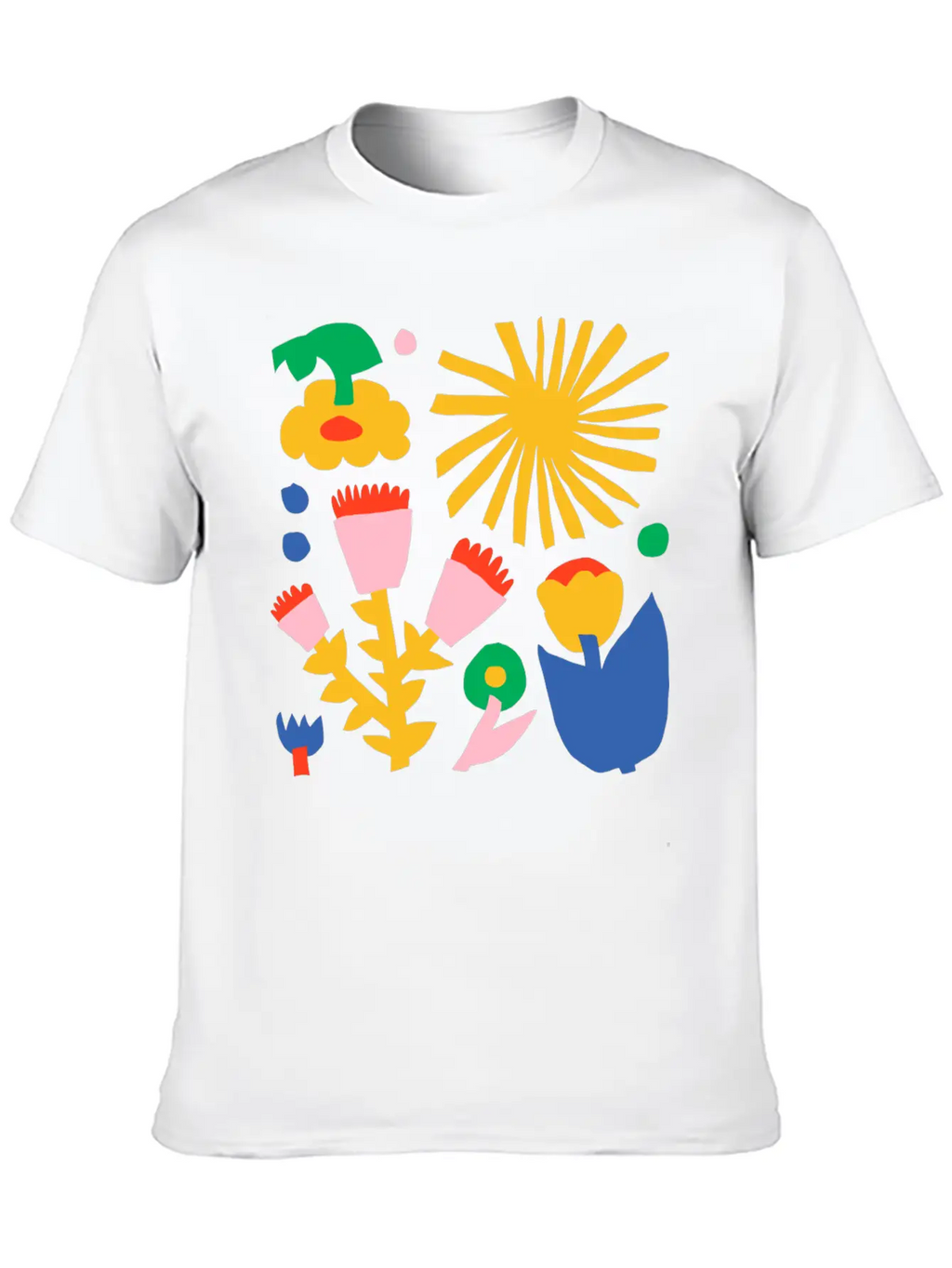 Fred Abstract Collage No1 Stylish Everyday T-Shirt – Unisex Basic Cotton Tee