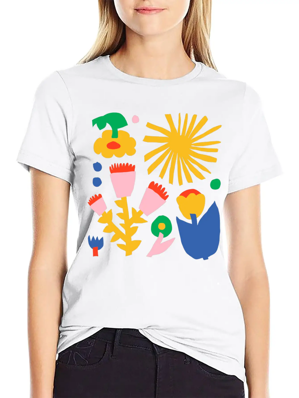 Fred Abstract Collage No1 Stylish Everyday T-Shirt – Unisex Basic Cotton Tee