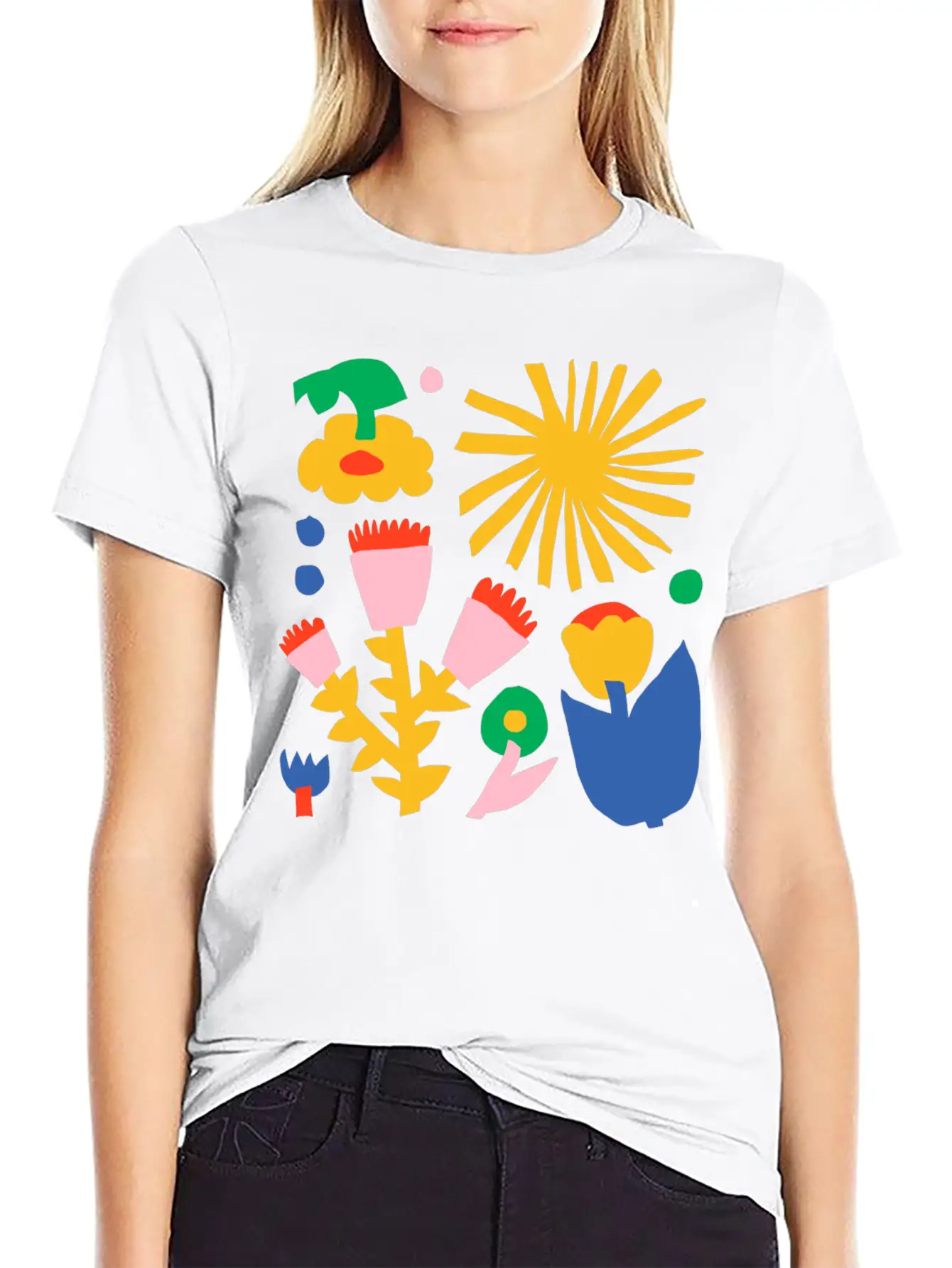 Fred Abstract Collage No1 Stylish Everyday T-Shirt – Unisex Basic Cotton Tee