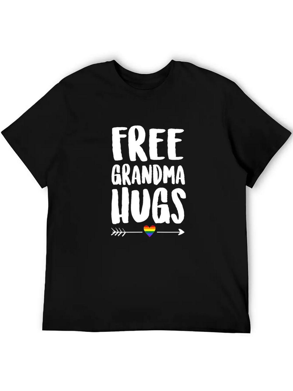 Free Grandma Hugs Arrow Rainbow Gay Pride TShirt Classic Cotton Tee – Unisex Comfort For Any Season
