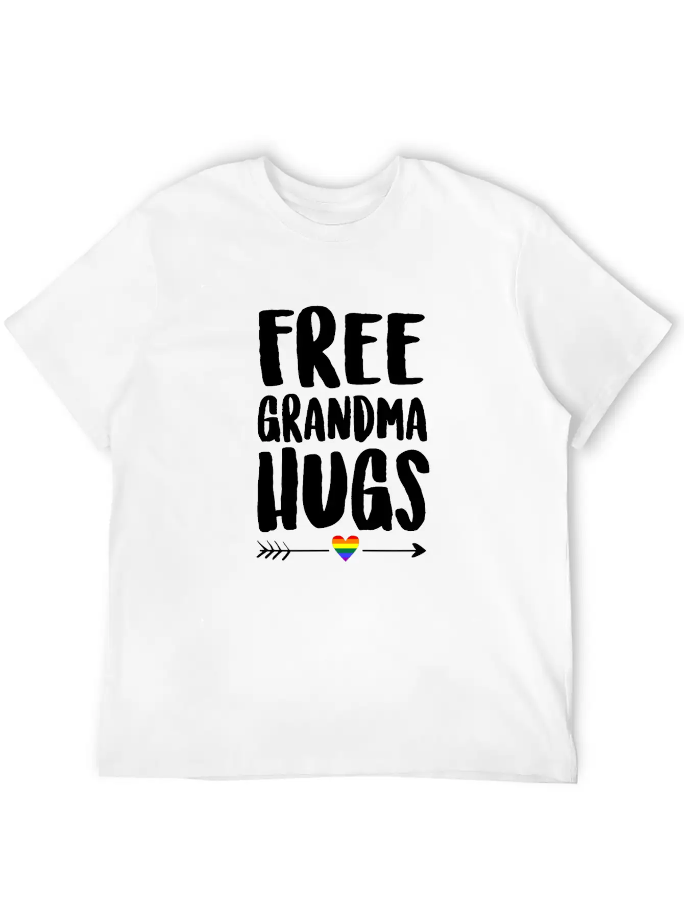 Free Grandma Hugs Arrow Rainbow Gay Pride TShirt Classic Cotton Tee – Unisex Comfort For Any Season