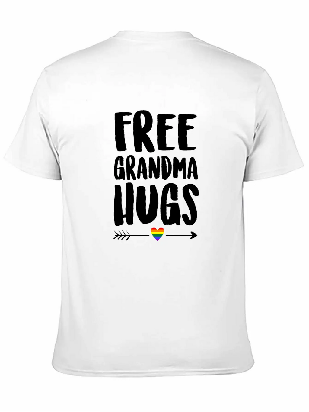 Free Grandma Hugs Arrow Rainbow Gay Pride TShirt Classic Cotton Tee – Unisex Comfort For Any Season