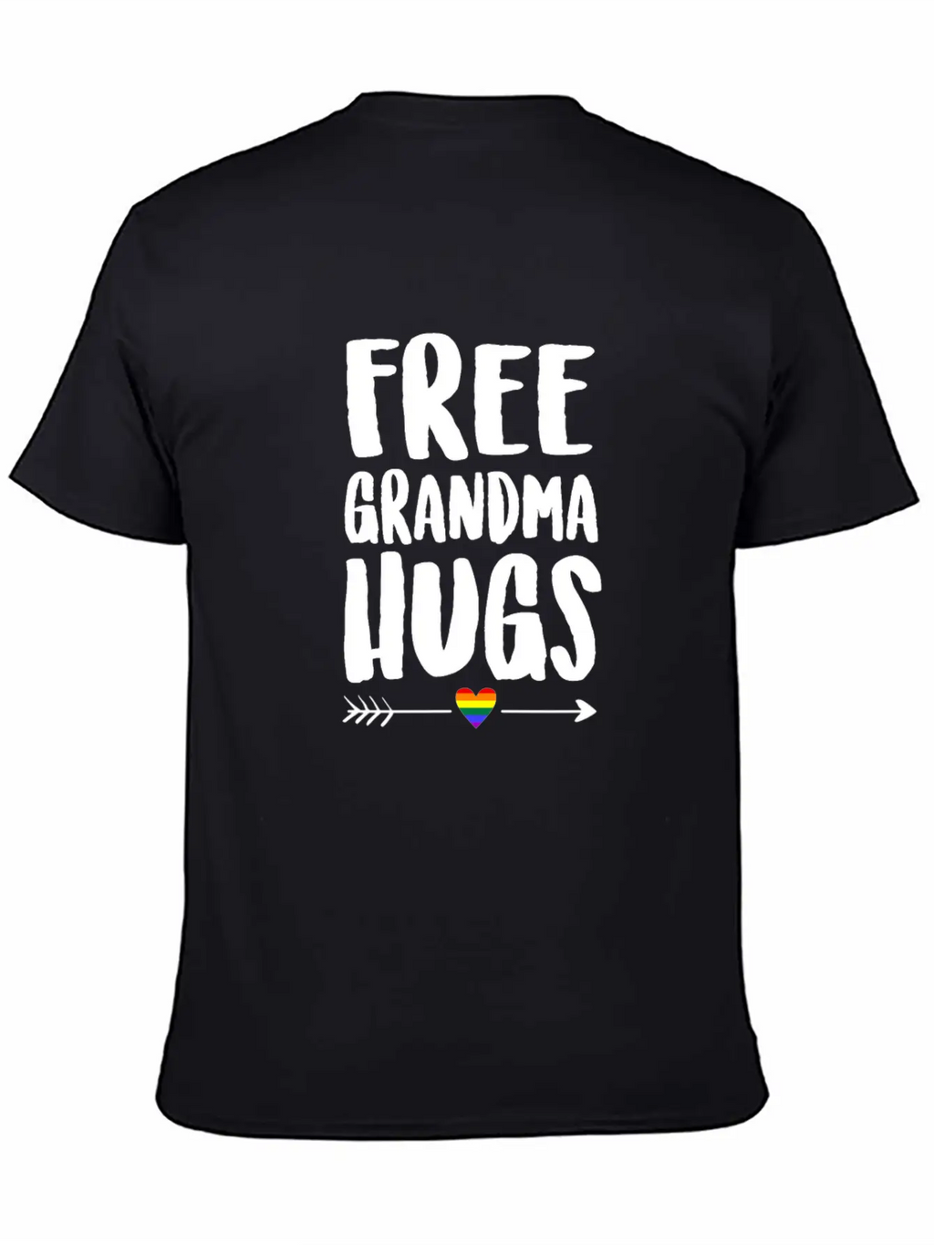 Free Grandma Hugs Arrow Rainbow Gay Pride TShirt Classic Cotton Tee – Unisex Comfort For Any Season