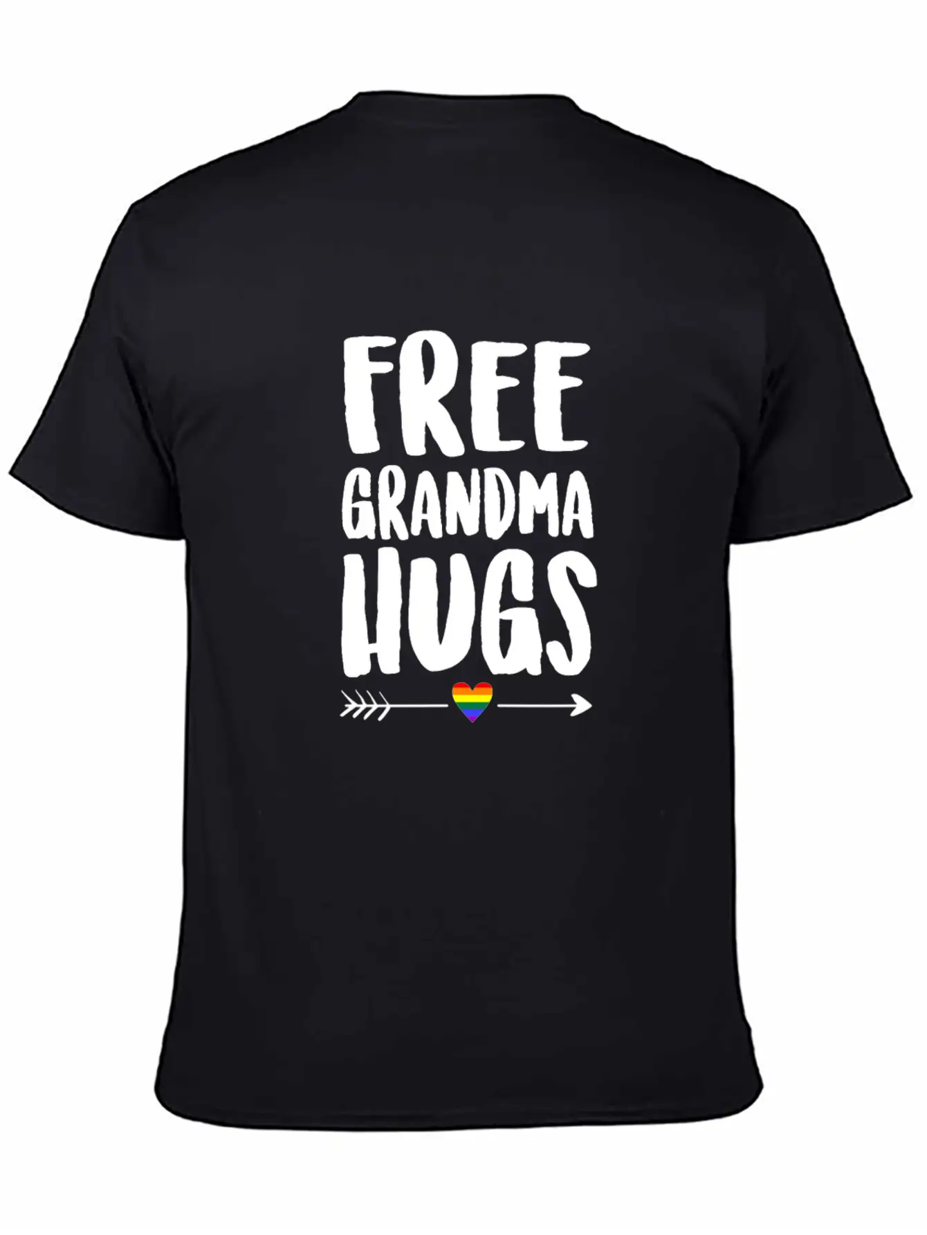 Free Grandma Hugs Arrow Rainbow Gay Pride TShirt Classic Cotton Tee – Unisex Comfort For Any Season