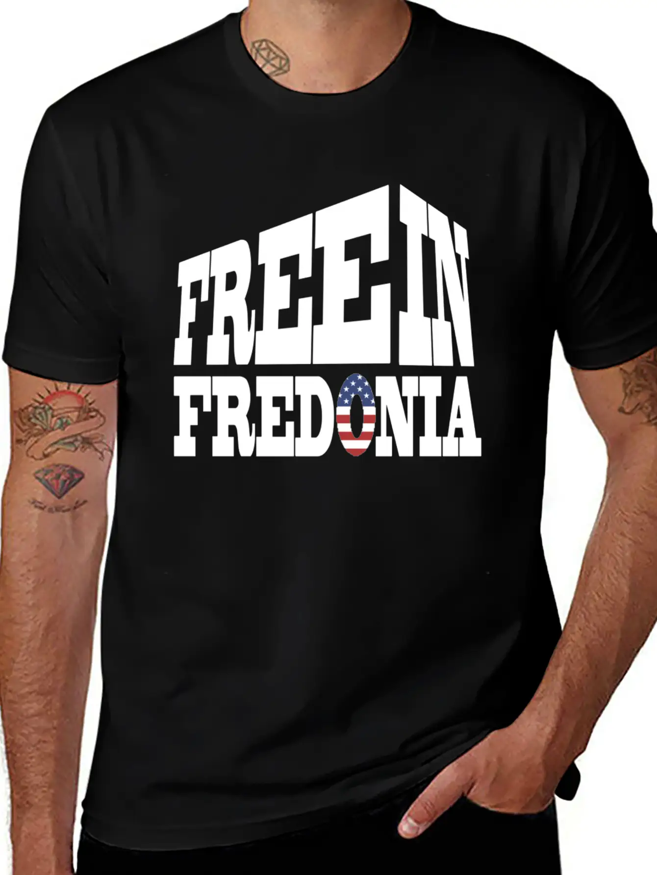 Free In Fredonia Unisex Casual T-Shirt – Clean Design For Daily Comfort