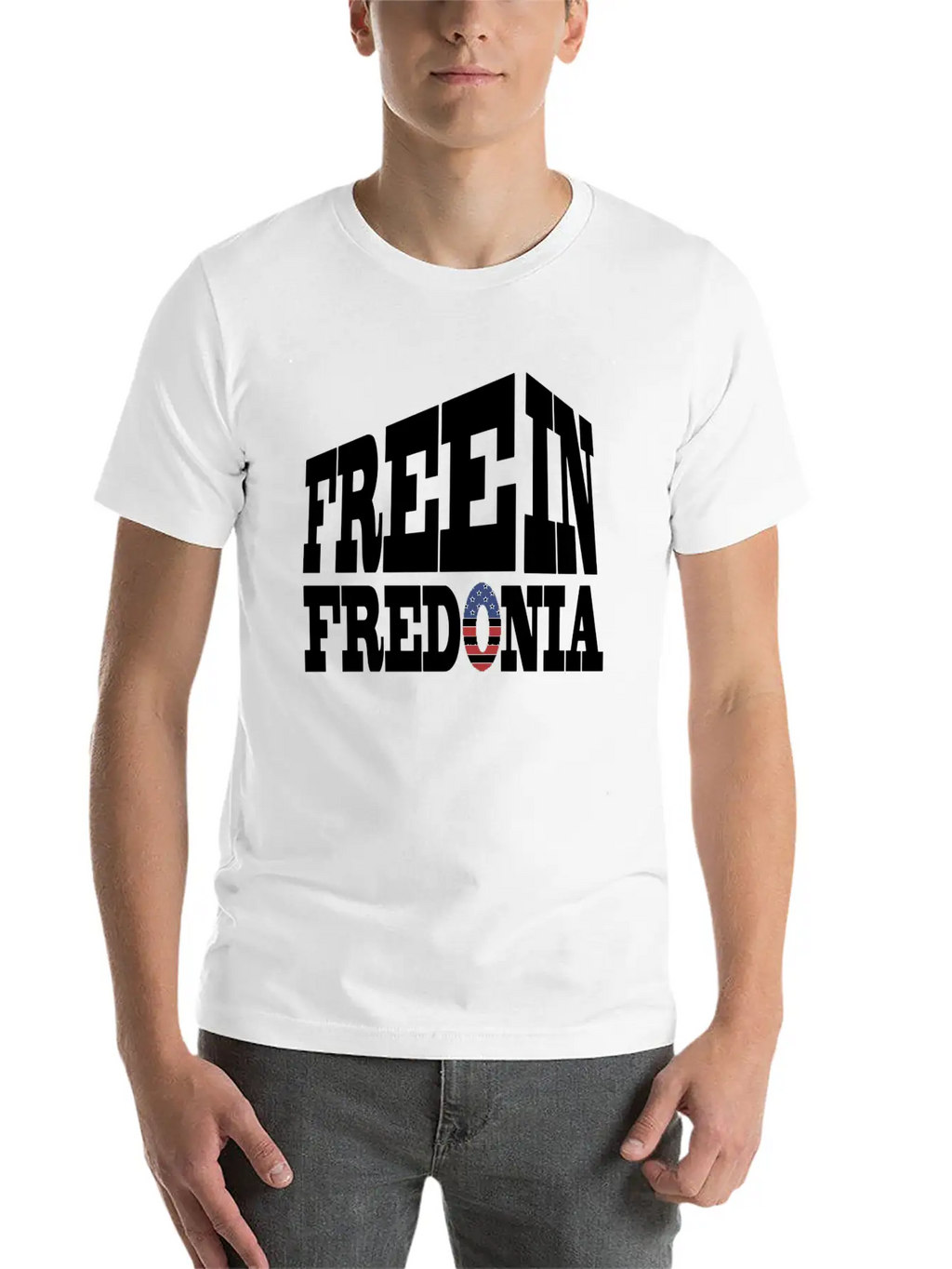 Free In Fredonia Unisex Casual T-Shirt – Clean Design For Daily Comfort