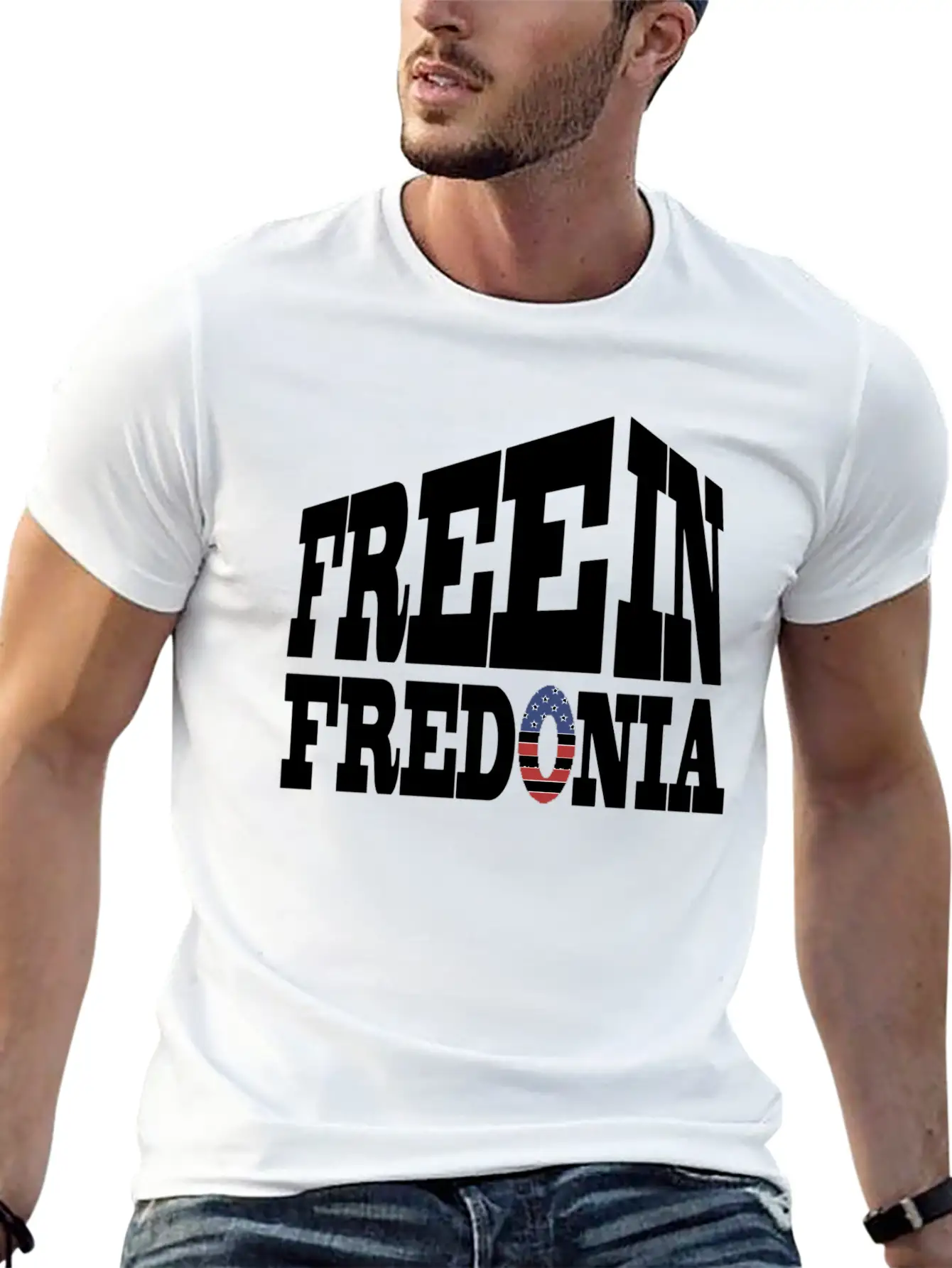 Free In Fredonia Unisex Casual T-Shirt – Clean Design For Daily Comfort