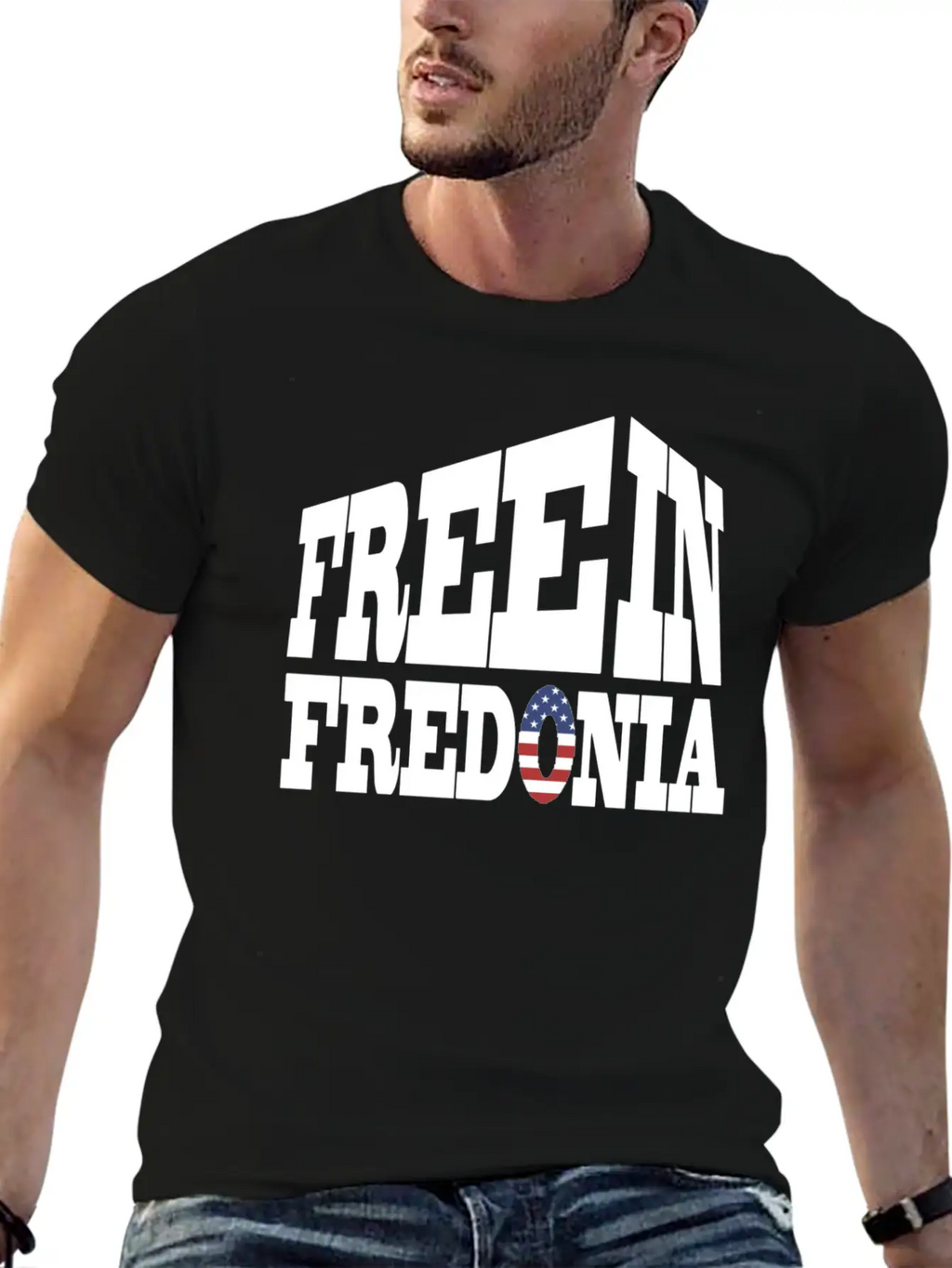 Free In Fredonia Unisex Casual T-Shirt – Clean Design For Daily Comfort