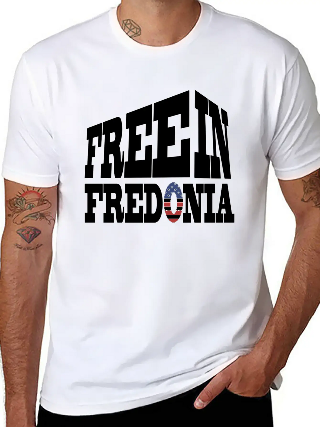 Free In Fredonia Unisex Casual T-Shirt – Clean Design For Daily Comfort